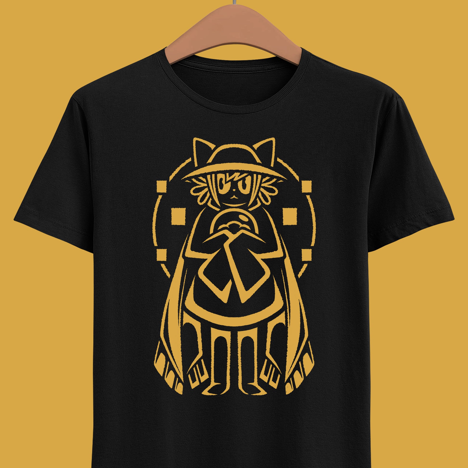 High-quality T-shirt featuring Niko, the beloved protagonist from the indie game OneShot. The design highlights Niko’s iconic hat, scarf, and glowing lightbulb, blending cute character art with atmospheric game aesthetics. Perfect for fans of story-driven adventures, pixel indie games, and cozy gamer clothing. Soft unisex tee ideal for daily wear, collectors, and anyone who loves unique OneShot character merch. oneshot indie game merch, oneshot niko shirt, oneshot indie game tee, oneshot video game niko tee