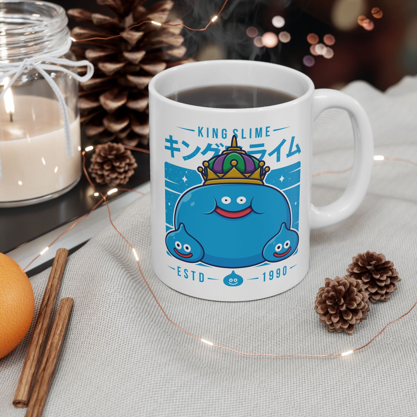 King Slime & Slimes Dragon Quest Video Games Ceramic Mug, 11oz, 15oz