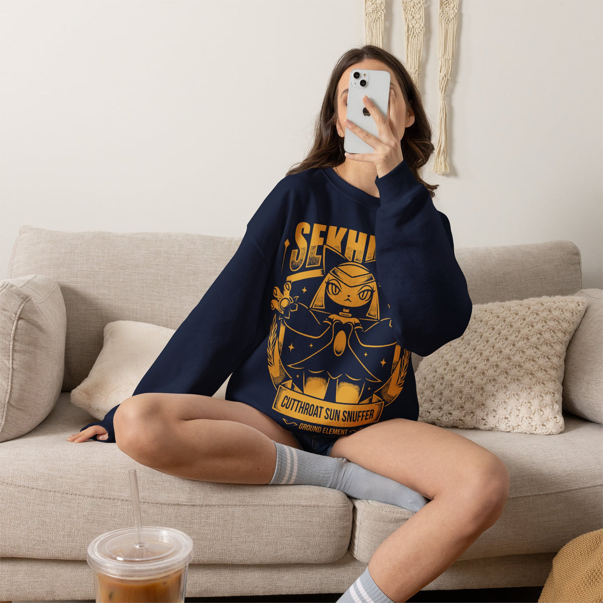 Palworld Sekhmet Ground Pal #140 Unisex Crewneck Sweatshirt