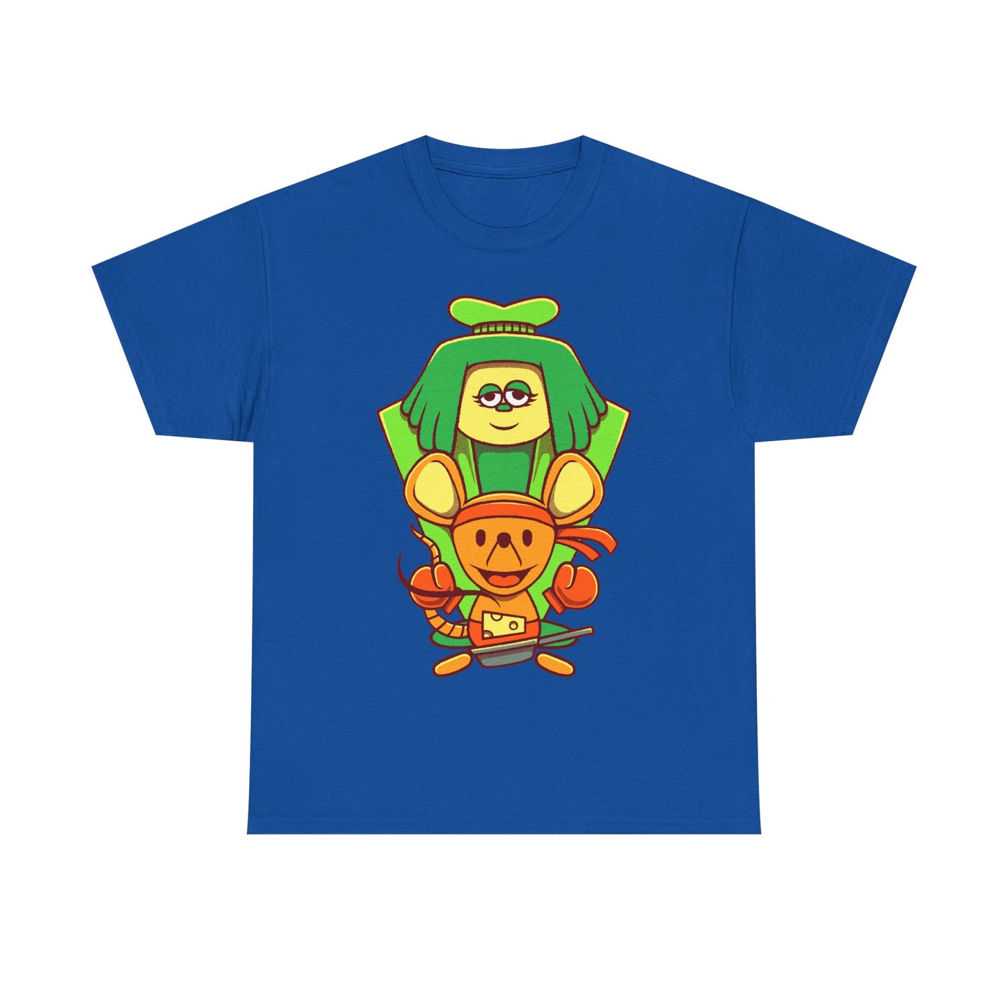 Green & Orange Seven Flowers t-shirt inspired by Deltarune Chapter 5 featuring two iconic flower characters connected to Undertale SOUL lore and the Flower Kingdom.
