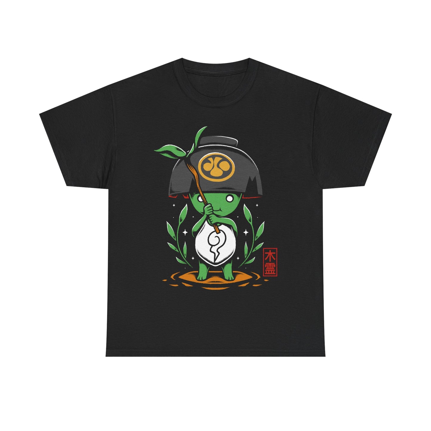 Nioh 3 t-shirt inspired by the action RPG and soulslike video game series, featuring Kodama, the cute green tree spirit from the Nioh universe. This unisex gamer shirt celebrates Nioh 3 with a design rooted in Japanese folklore, yokai mythology, and samurai fantasy. High-quality video game merch made for gamers, collectors, and fans of Nioh, Nioh 2, Nioh 3 and dark fantasy action RPGs. Perfect gaming t-shirt for soulslike fans and Japanese mythology lovers.