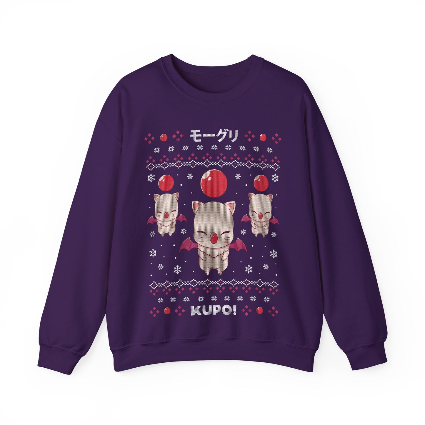 Gamer xmas crewneck sweatshirt inspired by cute moogle, moguri, mōguri, kupo creatures from final fantasy video game series in ugly christmas sweater art style.

final fantasy moogle xmas sweater, final fantasy merch, final fantasy video games christmas merch, final fantasy xmas merch, final fantasy crewneck sweater, final fantasy xiv merch, final fantasy vii merch, gaming crewneck sweatshirt, gamer sweatshirt, cute kawaii gaming sweatshirt, final fantasy video games gift, gamer xmas gift, xmas