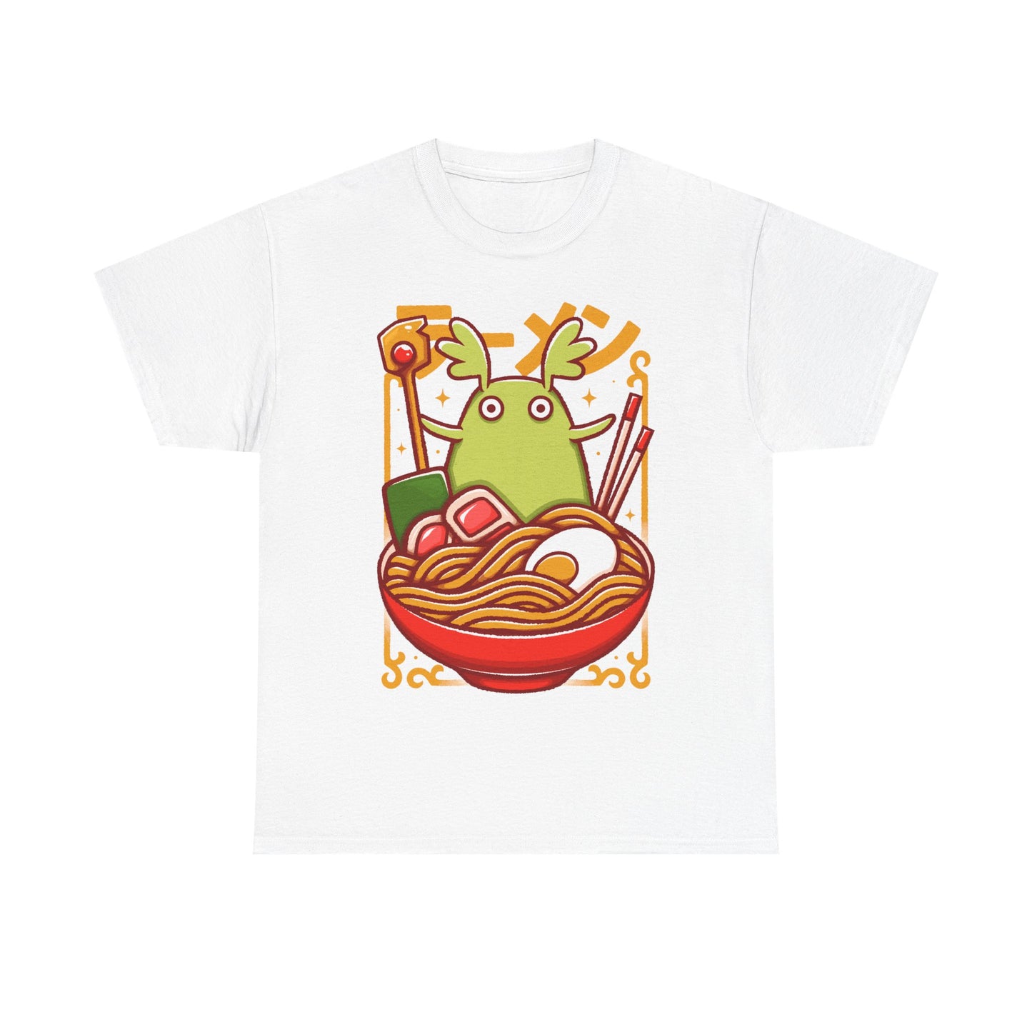 Toko Spirit of the Forest ramen t-shirt inspired by Ni no Kuni: Wrath of the White Witch, the beloved fantasy JRPG. Featuring Toko inside a ramen bowl in a cute Japanese art style, this unisex gamer shirt blends magical creature aesthetics with cozy anime vibes. Perfect JRPG merch for fans of Ni no Kuni, fantasy RPG video games, and whimsical character-driven adventures.