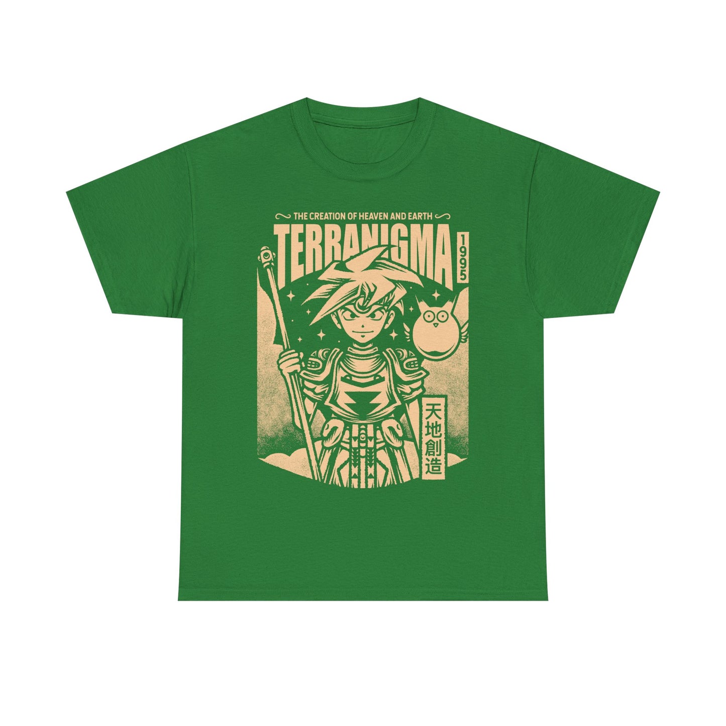 Gamer t-shirt inspired by Ark and Yomi from Terranigma video game from quintet trilogy which included Soul Blazer, Illusion of Gaia (Illusion of Time) and Terranigma action RPG video games.