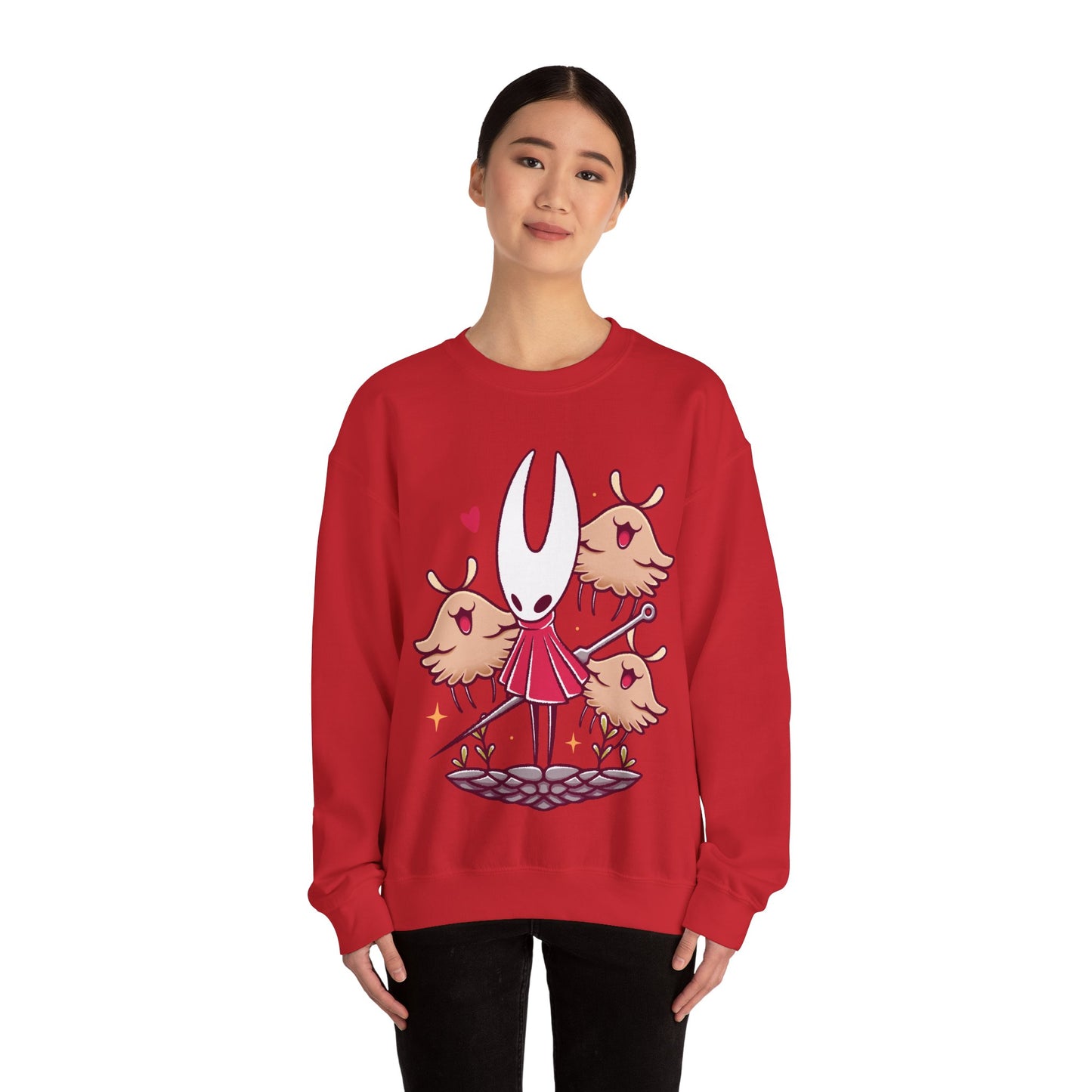 Hornet & Lost Fleas Hollow Knight Silksong Unisex Crewneck Sweatshirt