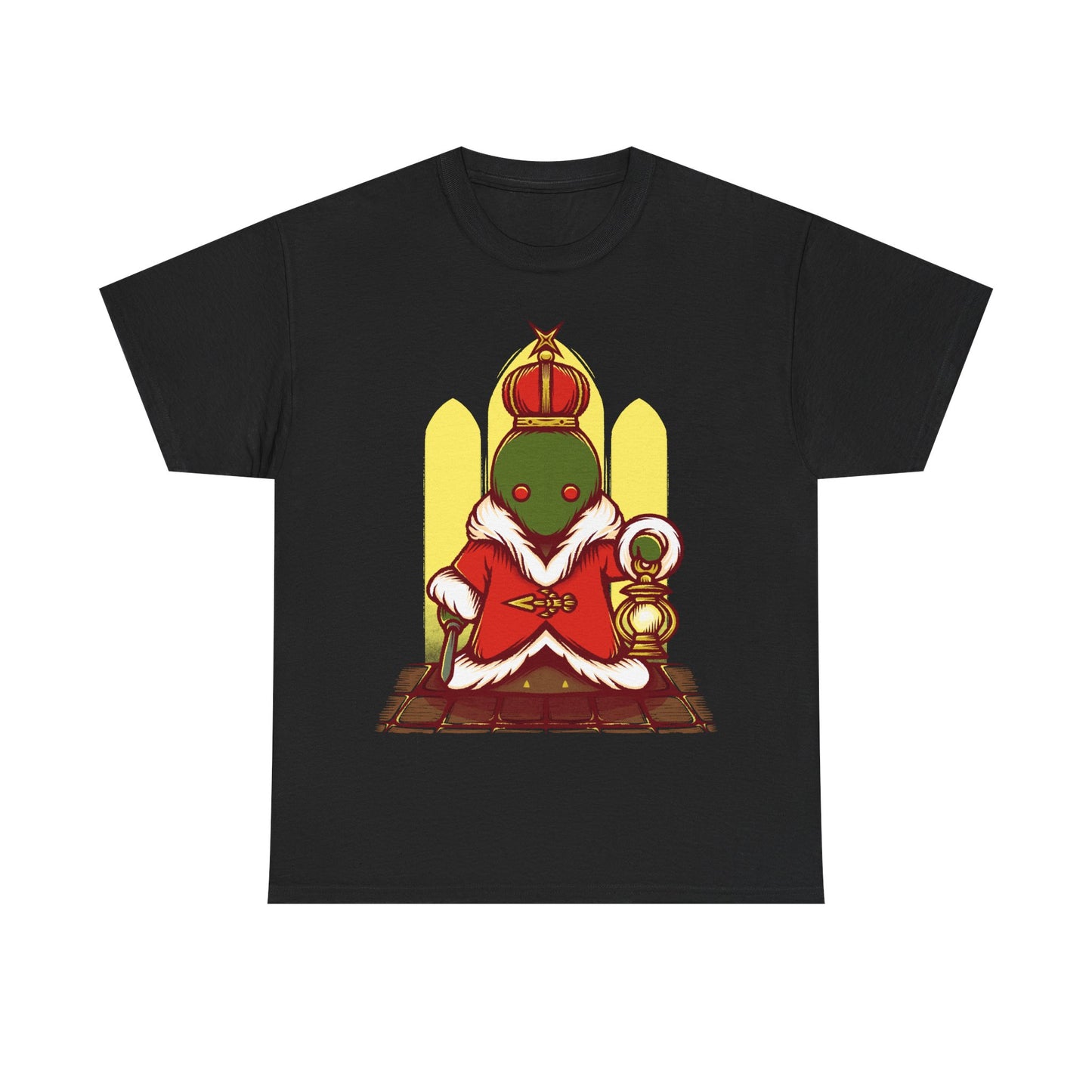 Tonberry King Final Fantasy XIV t-shirt featuring the Wanderer’s Palace dungeon final boss from FF14 MMORPG video game.