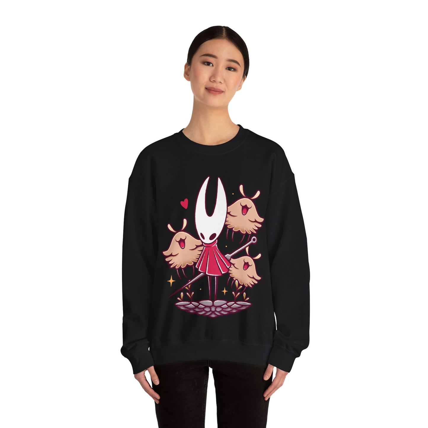 Hornet & Lost Fleas Hollow Knight Silksong Unisex Crewneck Sweatshirt