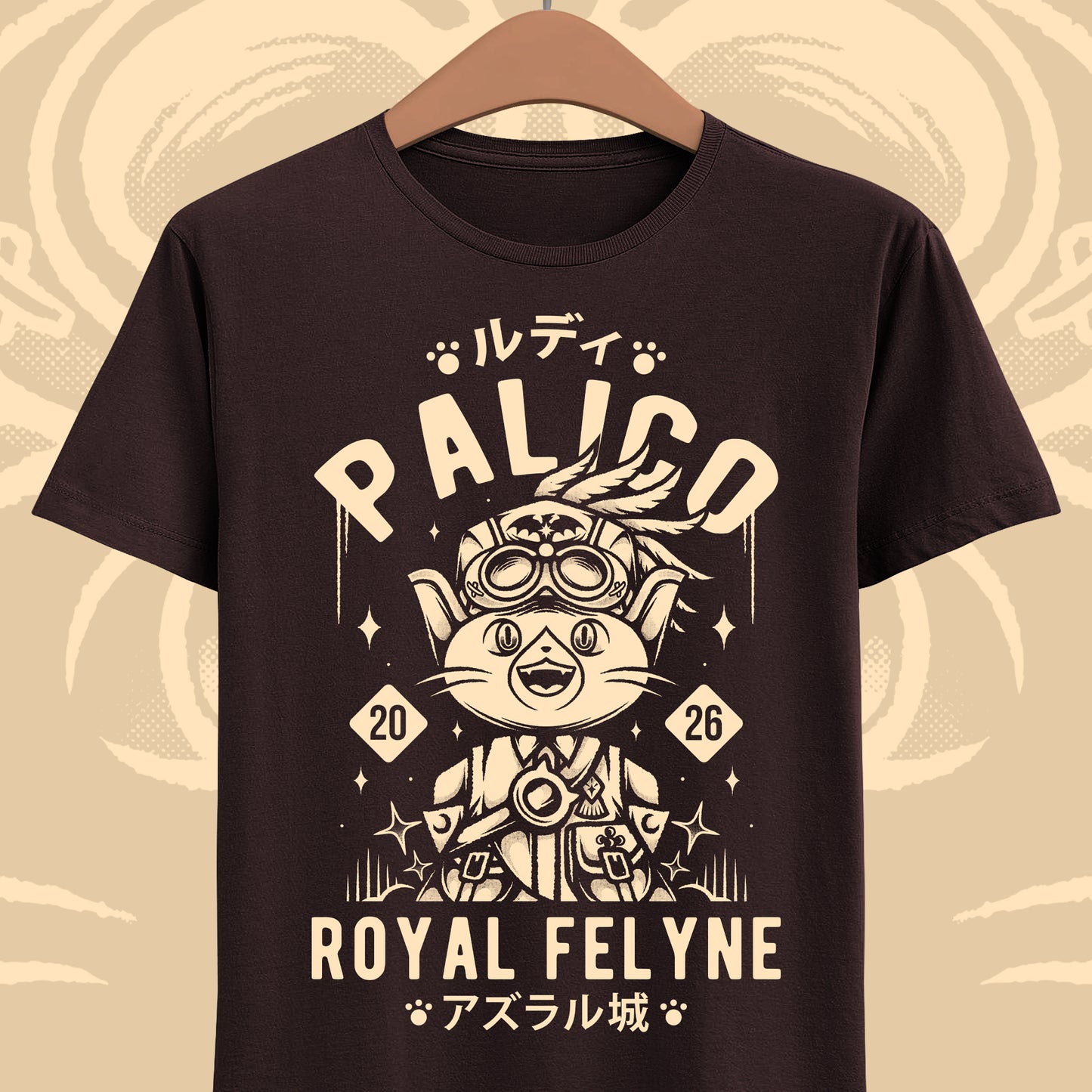 Rudy Royal Palico Monster Hunter Stories 3 t-shirt inspired by the MHST3 fantasy JRPG video game series.