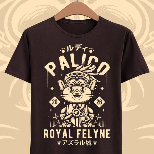 Rudy Royal Palico Monster Hunter Stories 3 t-shirt inspired by the MHST3 fantasy JRPG video game series.
