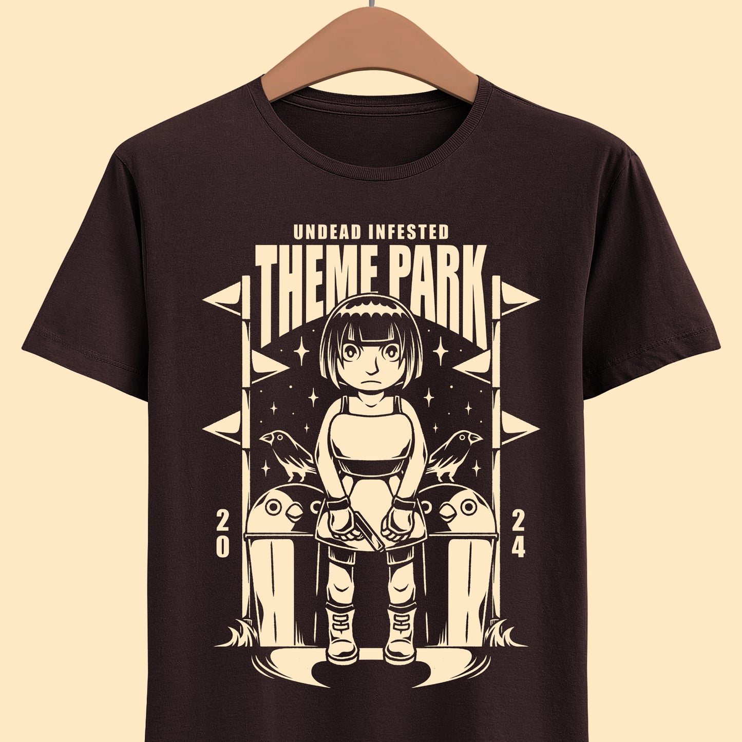 Gamer t-shirt design inspired by agent Mara Forest from Crow Country indie video game.

crow country, mara forest, edward crow, theme park, indie game, indie games, video games, gaming, gamer, survival horror game, terror, crow country game, monsters, crow country t-shirt, mara forest t-shirt, crow country tee, indie games t-shirt, indie games merch, crow country indie game shirt, crow country game tee, alundrart, alundrart merch, survival horror game t-shirt, horror games merch, survival horror indie game