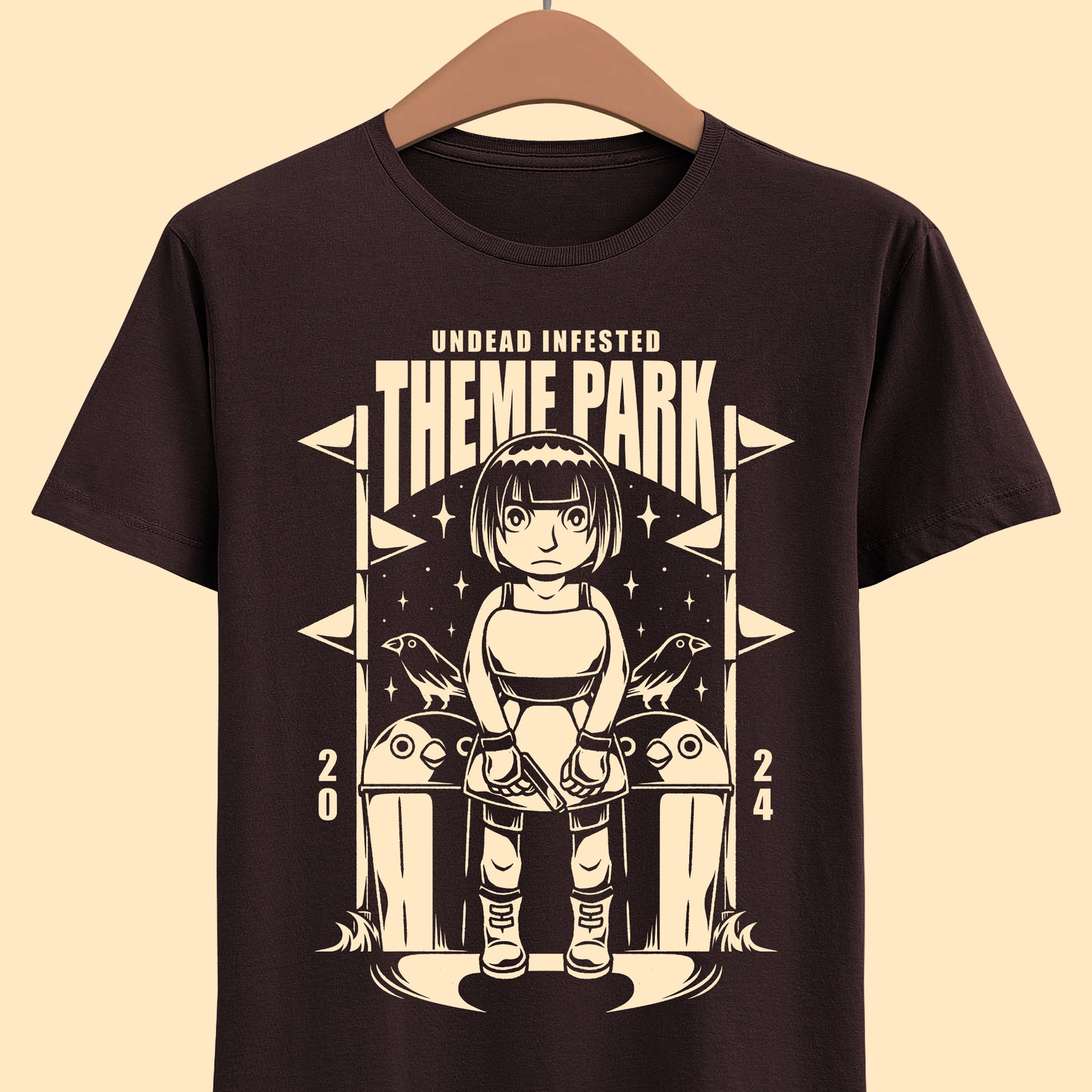 Gamer t-shirt design inspired by agent Mara Forest from Crow Country indie video game.

crow country, mara forest, edward crow, theme park, indie game, indie games, video games, gaming, gamer, survival horror game, terror, crow country game, monsters, crow country t-shirt, mara forest t-shirt, crow country tee, indie games t-shirt, indie games merch, crow country indie game shirt, crow country game tee, alundrart, alundrart merch, survival horror game t-shirt, horror games merch, survival horror indie game