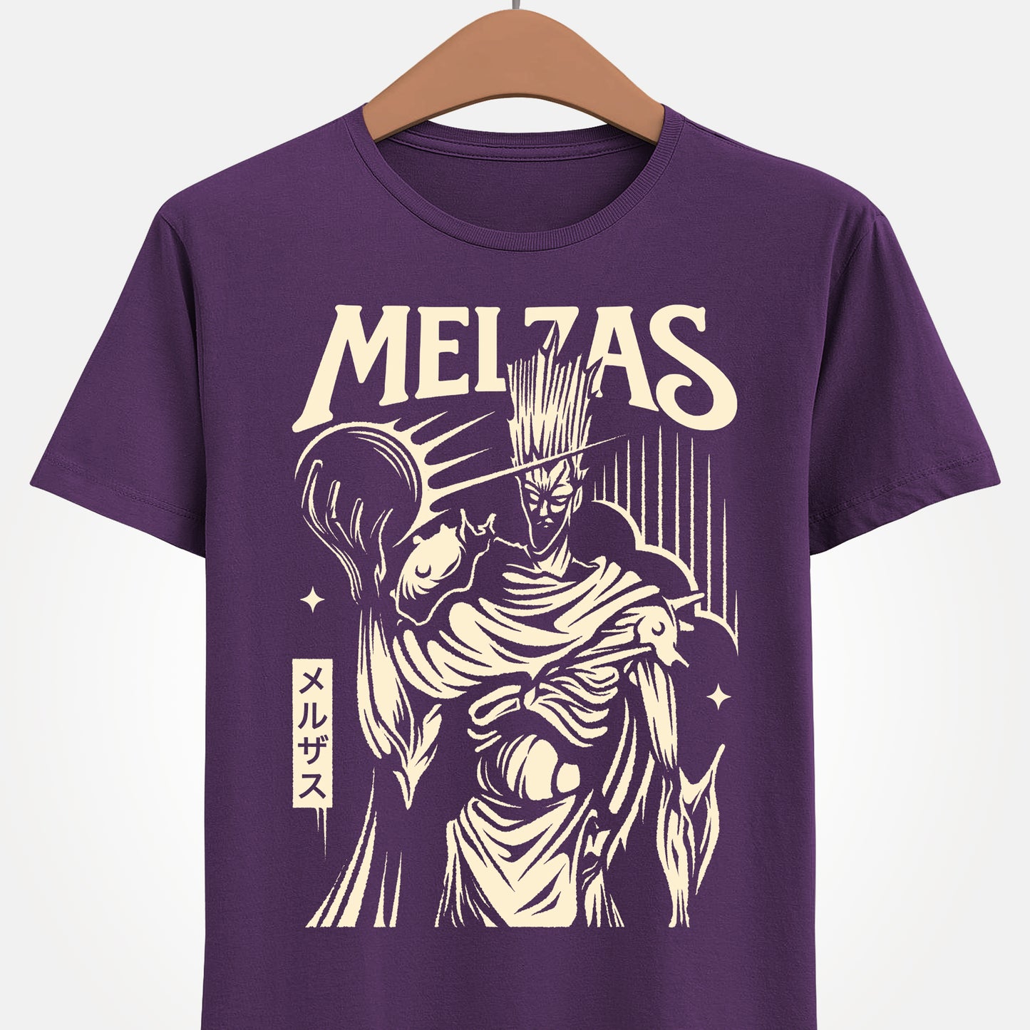 Melzas final boss Alundra t-shirt inspired by the cult classic PlayStation action RPG Alundra. Retro gaming apparel featuring original fan art of Melzas, the iconic final boss, designed for fans of Alundra merch, Alundra t-shirts, shirts and tees. Nostalgic retrogaming design perfect for collectors of PS1 RPGs, action RPG video games, dungeon crawlers, and 90s gaming classics. Ideal gamer shirt for retro RPG and vintage video game enthusiasts.
