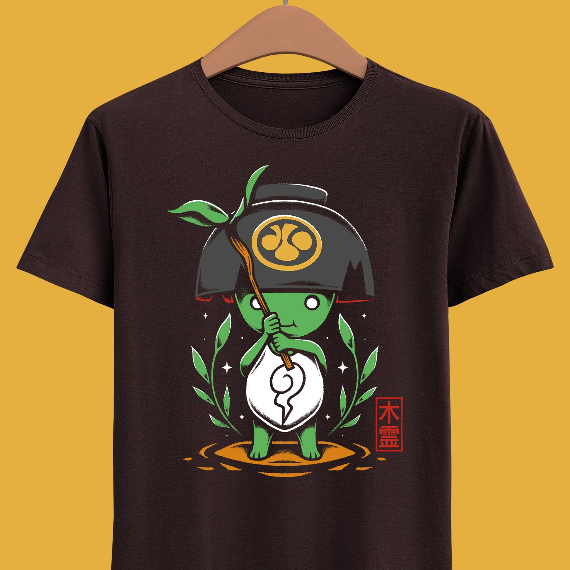 Nioh 3 t-shirt inspired by the action RPG and soulslike video game series, featuring Kodama, the cute green tree spirit from the Nioh universe. This unisex gamer shirt celebrates Nioh 3 with a design rooted in Japanese folklore, yokai mythology, and samurai fantasy. High-quality video game merch made for gamers, collectors, and fans of Nioh, Nioh 2, Nioh 3 and dark fantasy action RPGs. Perfect gaming t-shirt for soulslike fans and Japanese mythology lovers.