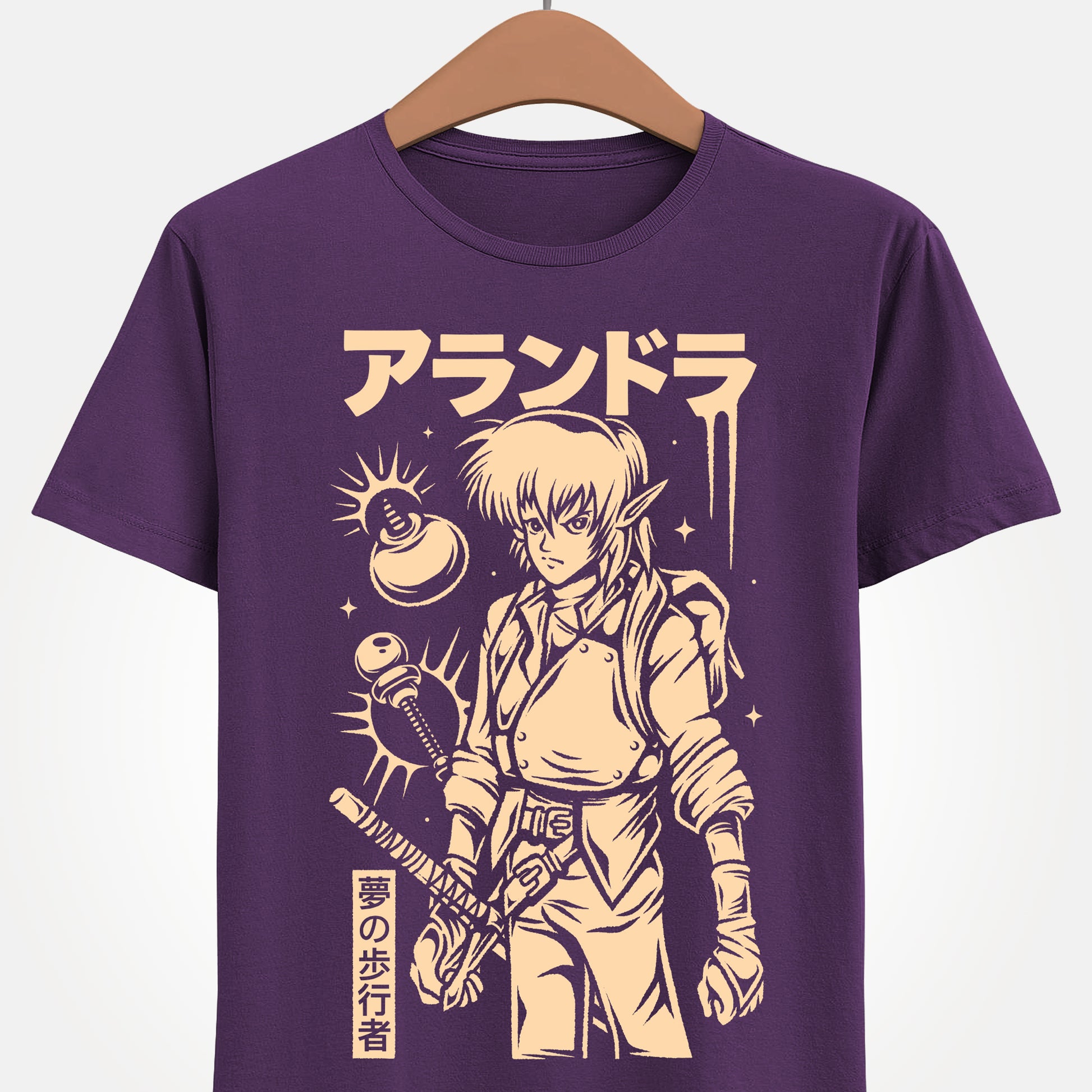 Alundra video game t-shirt inspired by the classic PlayStation action RPG. Retro gaming apparel featuring an original fan art design based on the world of Alundra, perfect for fans of dungeon crawler games, classic RPGs, and nostalgic 90s video game aesthetics. alundra video game merch, alundra action rpg video game merch, alundra the dreamwalker t-shirt, alundra ps1 video game t-shirt, alundra retrogaming tee, alundra classic ps1 video game merch, alundra 2 merch, alundra 2 t-shirt, ps1 games