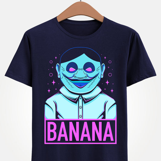 Serpo Banana t-shirt inspired by Dan Da Dan, featuring the iconic alien enemies known as the Serpoians with their famous “Gimme your banana!” quote. This unisex anime shirt combines sci-fi humor with manga aesthetics, celebrating one of the most memorable comedic moments from the series. Perfect anime merch for Dan Da Dan fans, collectors, otaku culture enthusiasts, and anyone who enjoys funny anime quotes and unique character designs.