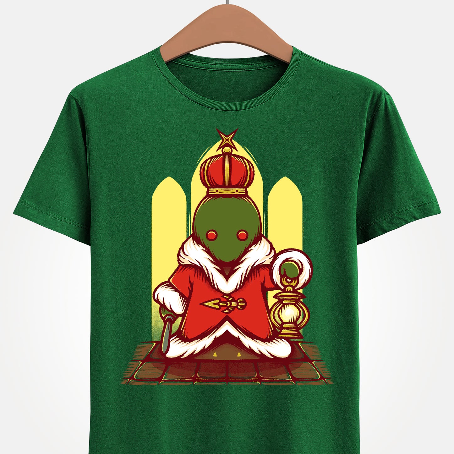 Tonberry King Final Fantasy XIV t-shirt featuring the Wanderer’s Palace dungeon final boss from FF14 MMORPG video game.