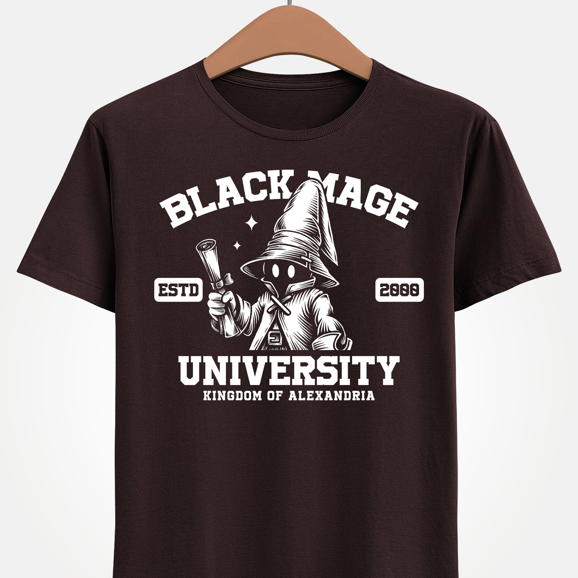 Gamer t-shirt design inspired by Vivi Ornitier black mage from Final Fantasy IX - FFIX.

final fantasy ix vivi ornitier t-shirt, final fantasy ix merch, final fantasy ix black mage t-shirt, final fantasy 9 vivi ornitier t-shirt, final fantasy 9 black mage t-shirt, ffix vivi ornitier t-shirt, ffix black mage university t-shirt, final fantasy university t-shirt, final fantasy back to school t-shirt, final fantasy ix university merch, final fantasy academy t-shirt, final fantasy college t-shirt