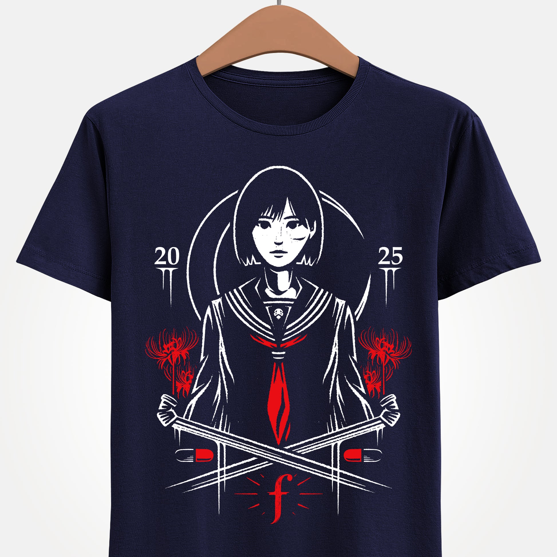 Silent Hill F T-shirt inspired by Konami’s survival horror game. Featuring protagonist Hinako Shimizu in a unique Japanese horror design, this premium gamer apparel is perfect for fans of Silent Hill and Japan-inspired video games. Exclusive Silent Hill F merch, Japanese horror clothing, survival horror T-shirt, Hinako Shimizu shirt, gamer fashion, Silent Hill F fan merchandise, Japanese style graphic tee, Silent Hill apparel for collectors and horror game enthusiasts.
