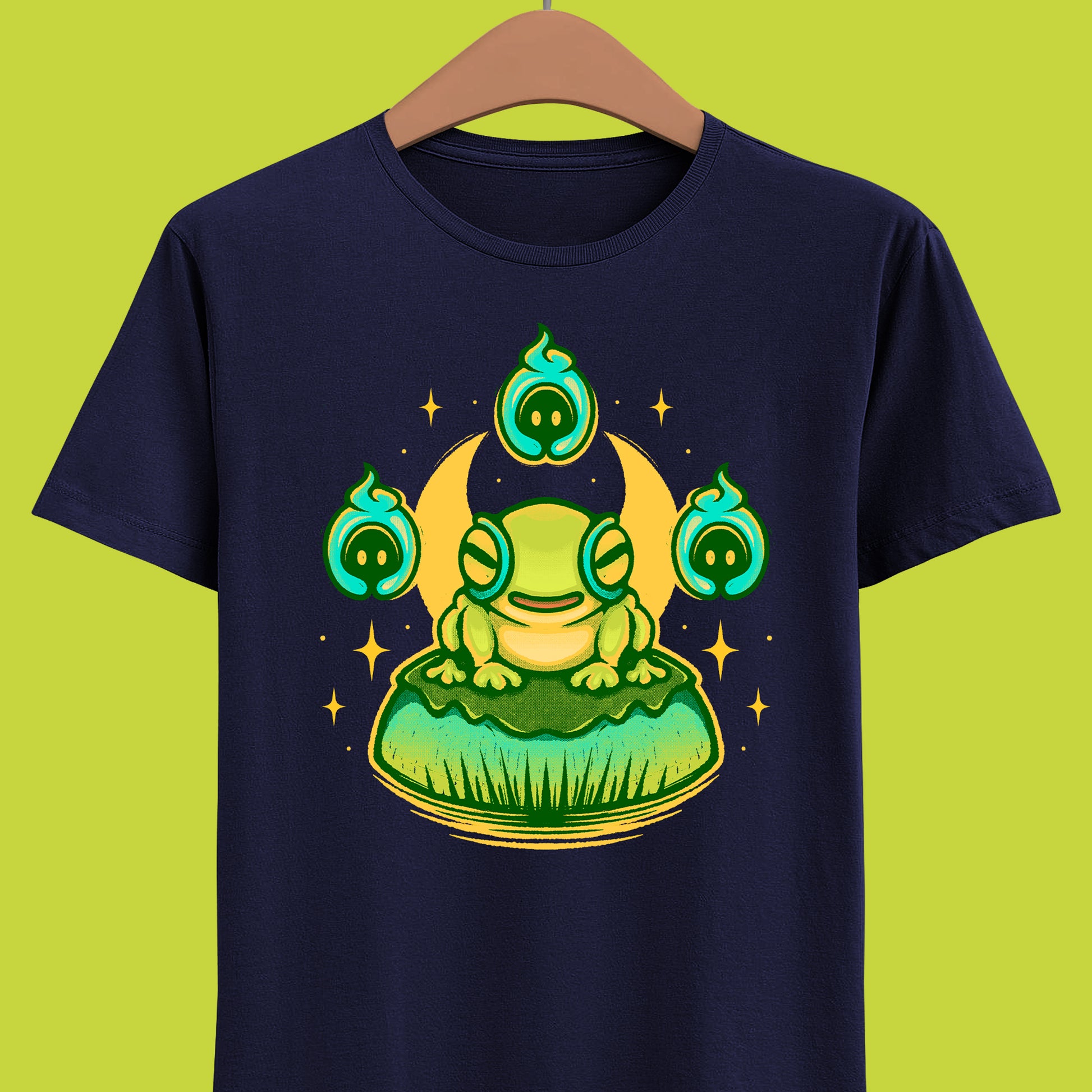 Hades II t-shirt featuring Frinos and the Shades from the indie roguelike game inspired by Greek mythology and dark fantasy design.