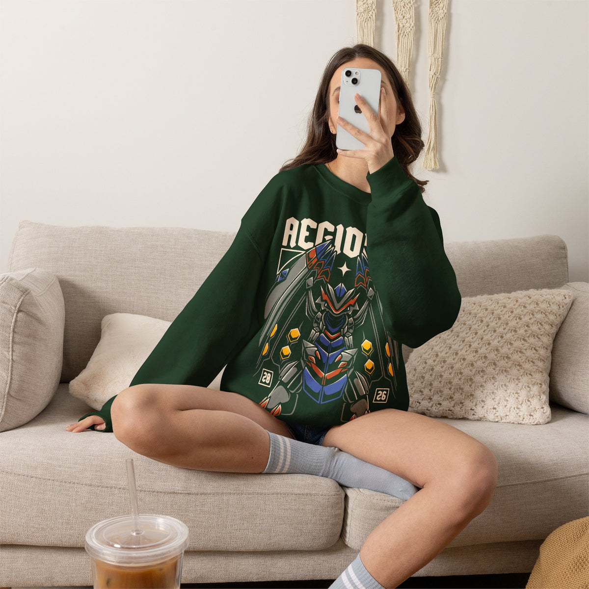 Palworld Aegidron #184 Dragon Ground Pal Unisex Crewneck Sweatshirt