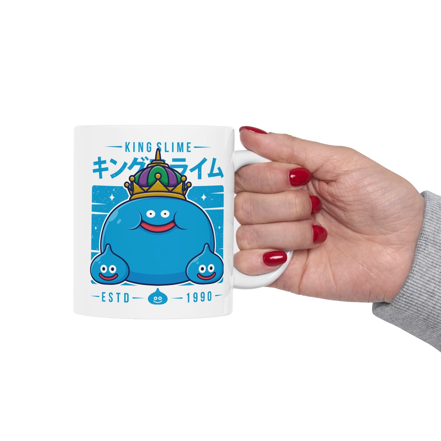 King Slime & Slimes Dragon Quest Video Games Ceramic Mug, 11oz, 15oz