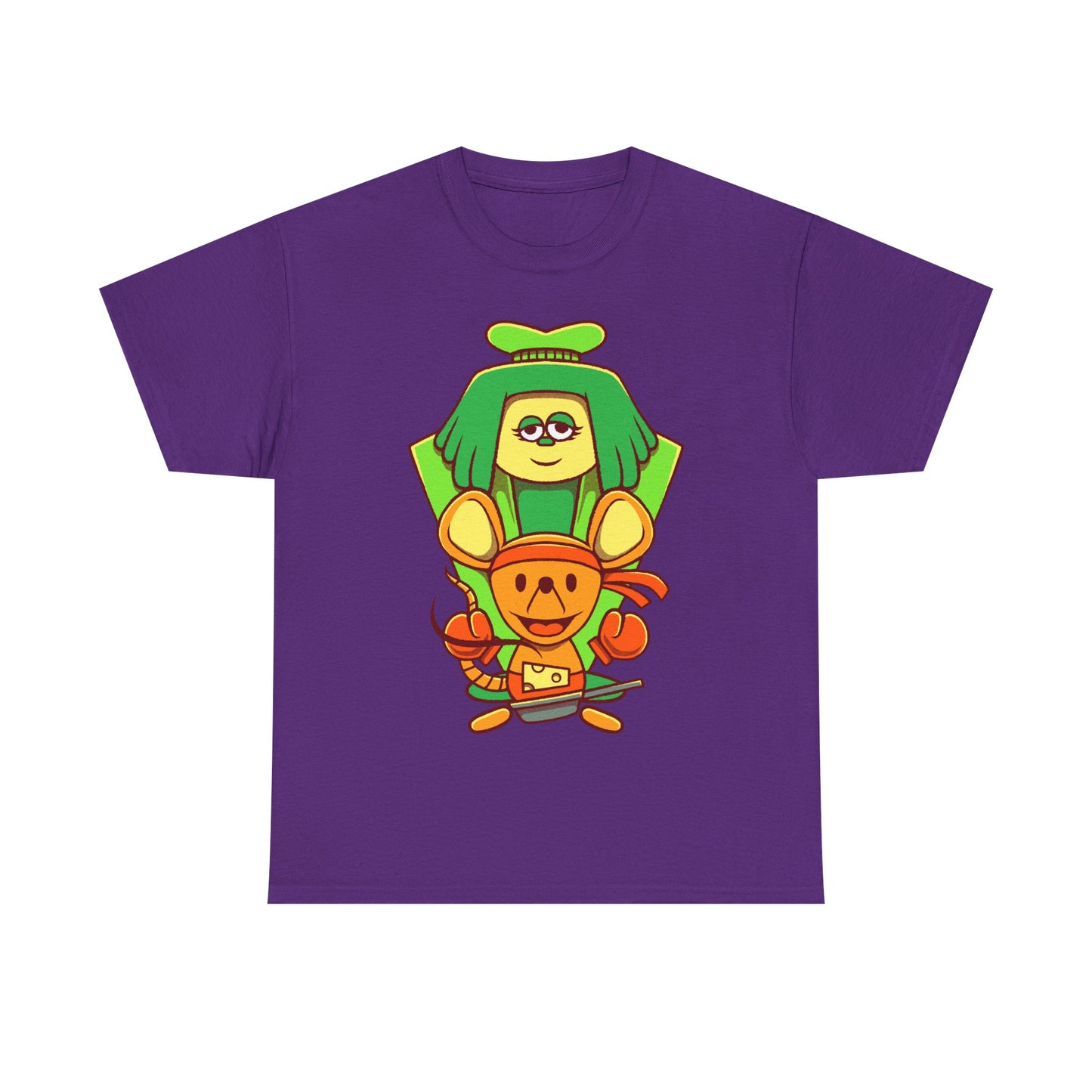 Green & Orange Seven Flowers t-shirt inspired by Deltarune Chapter 5 featuring two iconic flower characters connected to Undertale SOUL lore and the Flower Kingdom.