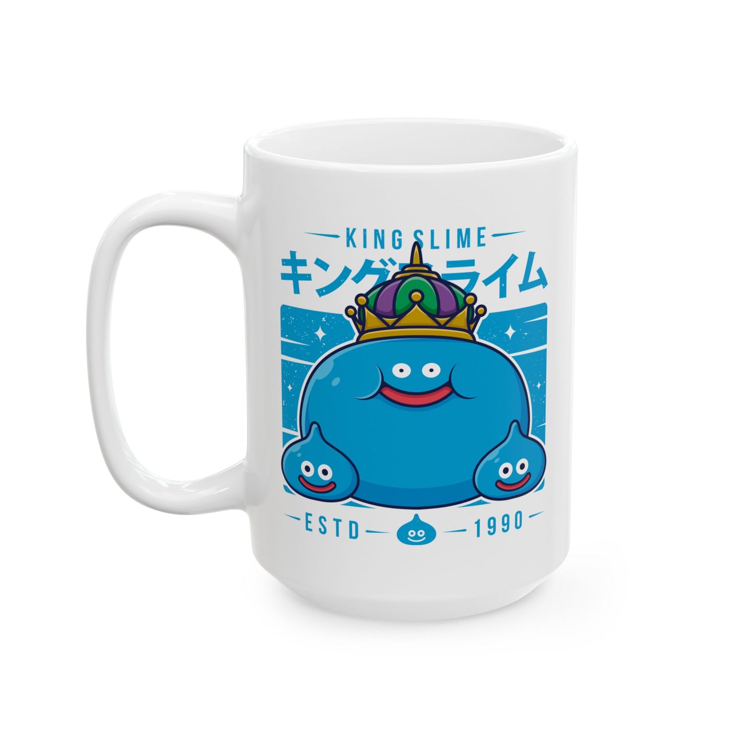 King Slime & Slimes Dragon Quest Video Games Ceramic Mug, 11oz, 15oz