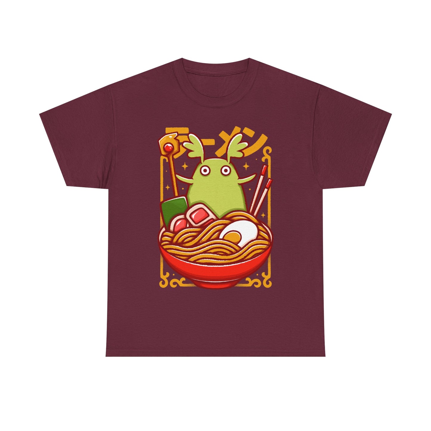 Toko Spirit of the Forest ramen t-shirt inspired by Ni no Kuni: Wrath of the White Witch, the beloved fantasy JRPG. Featuring Toko inside a ramen bowl in a cute Japanese art style, this unisex gamer shirt blends magical creature aesthetics with cozy anime vibes. Perfect JRPG merch for fans of Ni no Kuni, fantasy RPG video games, and whimsical character-driven adventures.