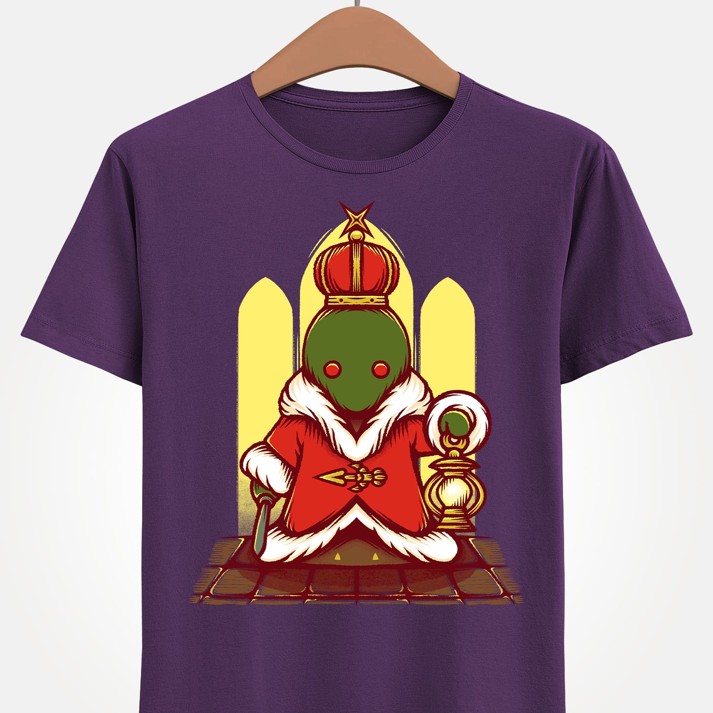 Tonberry King Final Fantasy XIV t-shirt featuring the Wanderer’s Palace dungeon final boss from FF14 MMORPG video game.