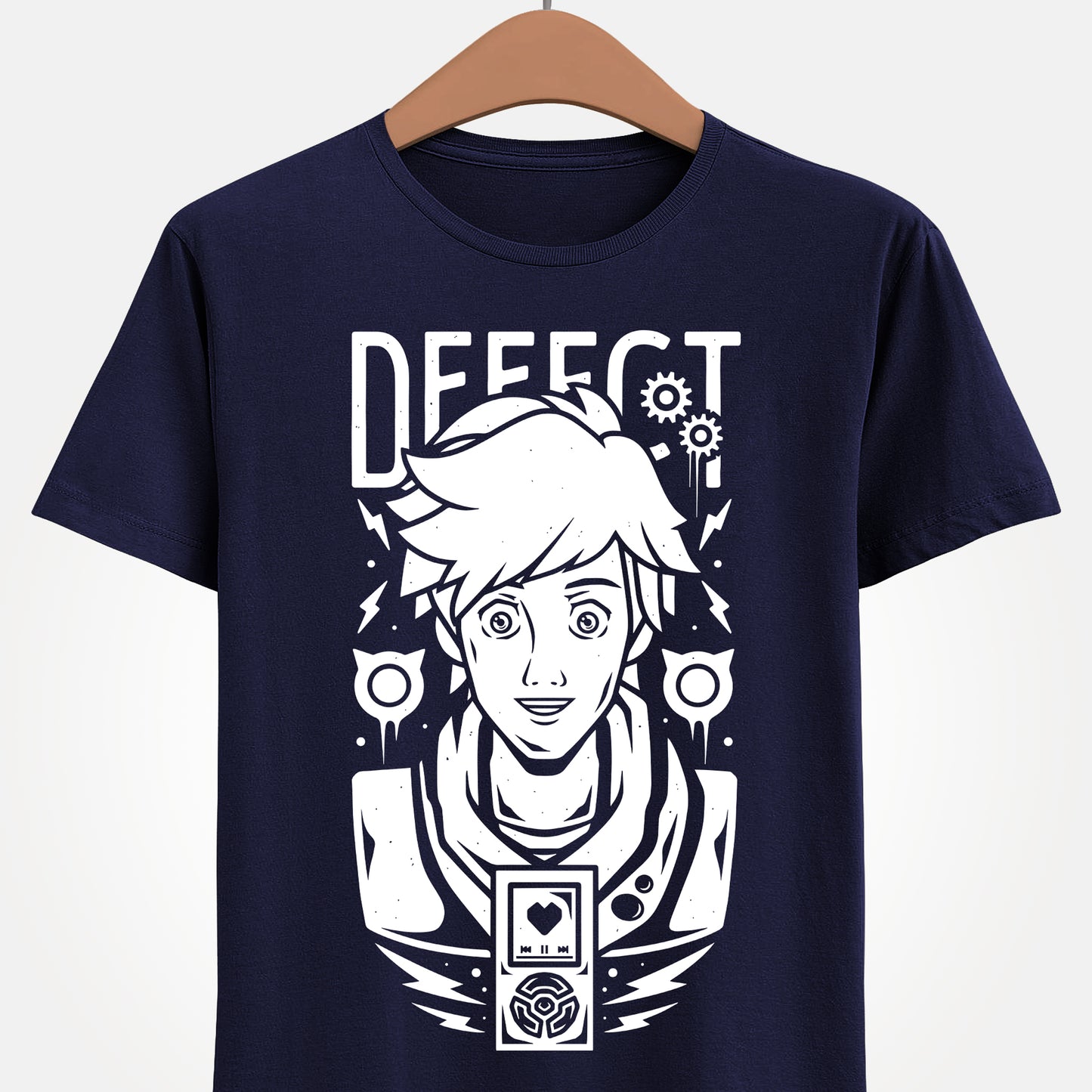 High-quality T-shirt featuring Chai from Hi-Fi Rush in a dynamic anime-inspired pose. The colorful design highlights the game’s vibrant rhythm-action style, making it perfect for fans of stylish character art and modern gaming aesthetics. Soft, unisex cotton tee ideal for gamers, collectors, and anyone who loves unique video game merchandise. A standout piece for Hi-Fi Rush fans and rhythm-game enthusiasts. hi-fi rush video game t-shirt, hi-fi rush chai t-shirt, hi-fi rush gaming tee