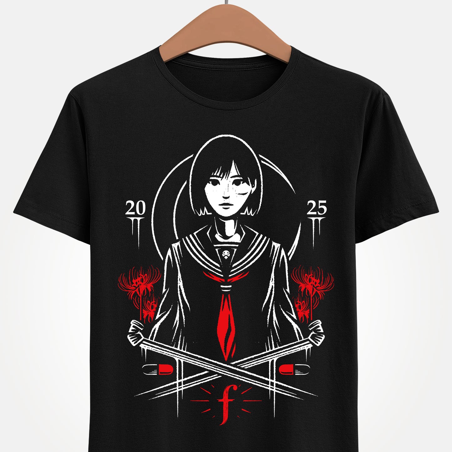 Silent Hill F T-shirt inspired by Konami’s survival horror game. Featuring protagonist Hinako Shimizu in a unique Japanese horror design, this premium gamer apparel is perfect for fans of Silent Hill and Japan-inspired video games. Exclusive Silent Hill F merch, Japanese horror clothing, survival horror T-shirt, Hinako Shimizu shirt, gamer fashion, Silent Hill F fan merchandise, Japanese style graphic tee, Silent Hill apparel for collectors and horror game enthusiasts.