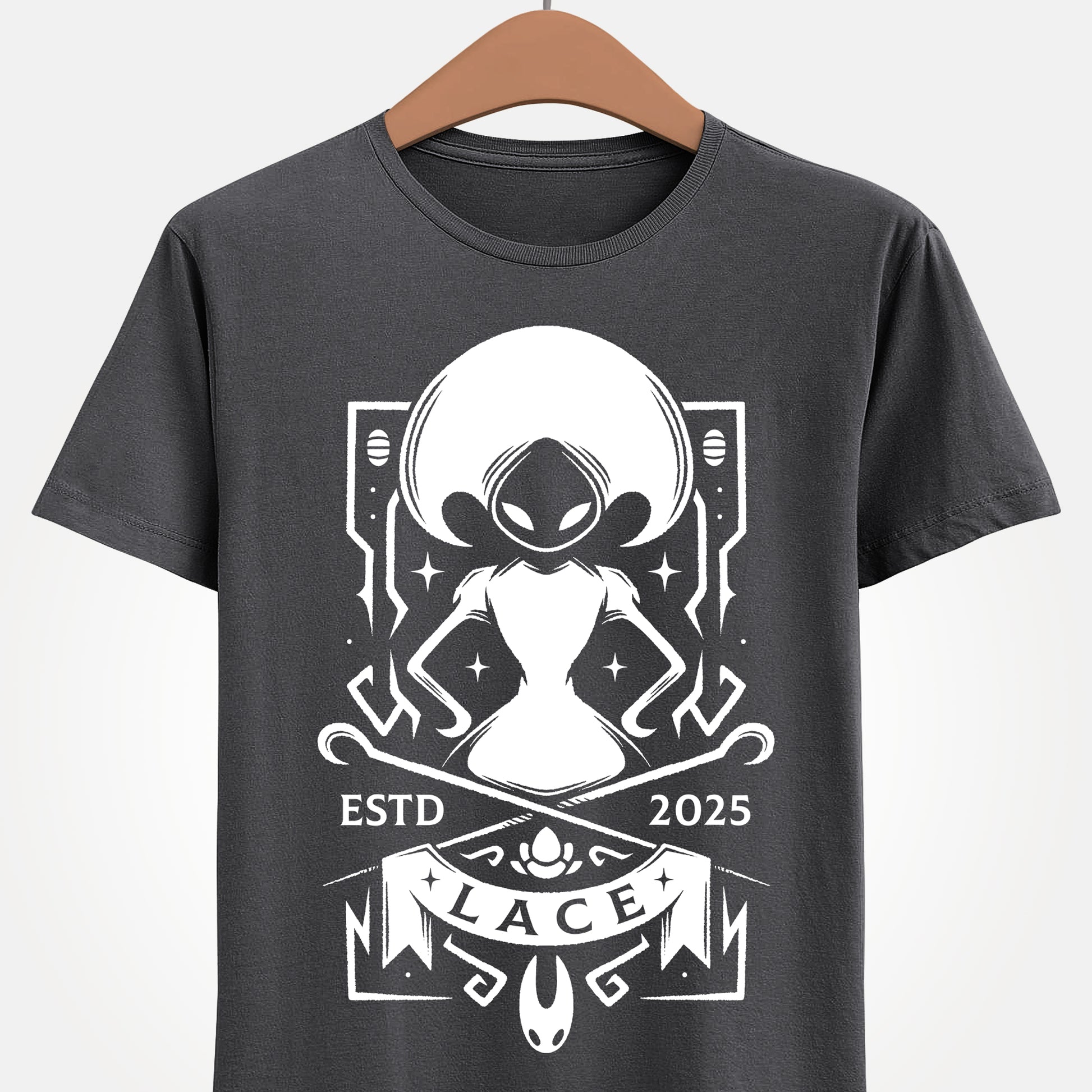 Gamer t-shirt inspired by Lace boss from Hollow Knight Silksong metroidvania indie game.

hollow knight, hollow knight silksong, hollow knight silksong hornet t-shirt, hollow knight silksong merch, hollow knight silksong t-shirt, hollow knight silksong hornet tee, hollow knight hornet and lace t-shirt, hollow knight silksong indie game merch, hollow knight silksong hornet shirt, hollow knight the knight t-shirt, hollow knight silksong lace t-shirt, hollow knight silksong lace tee, lace silksong