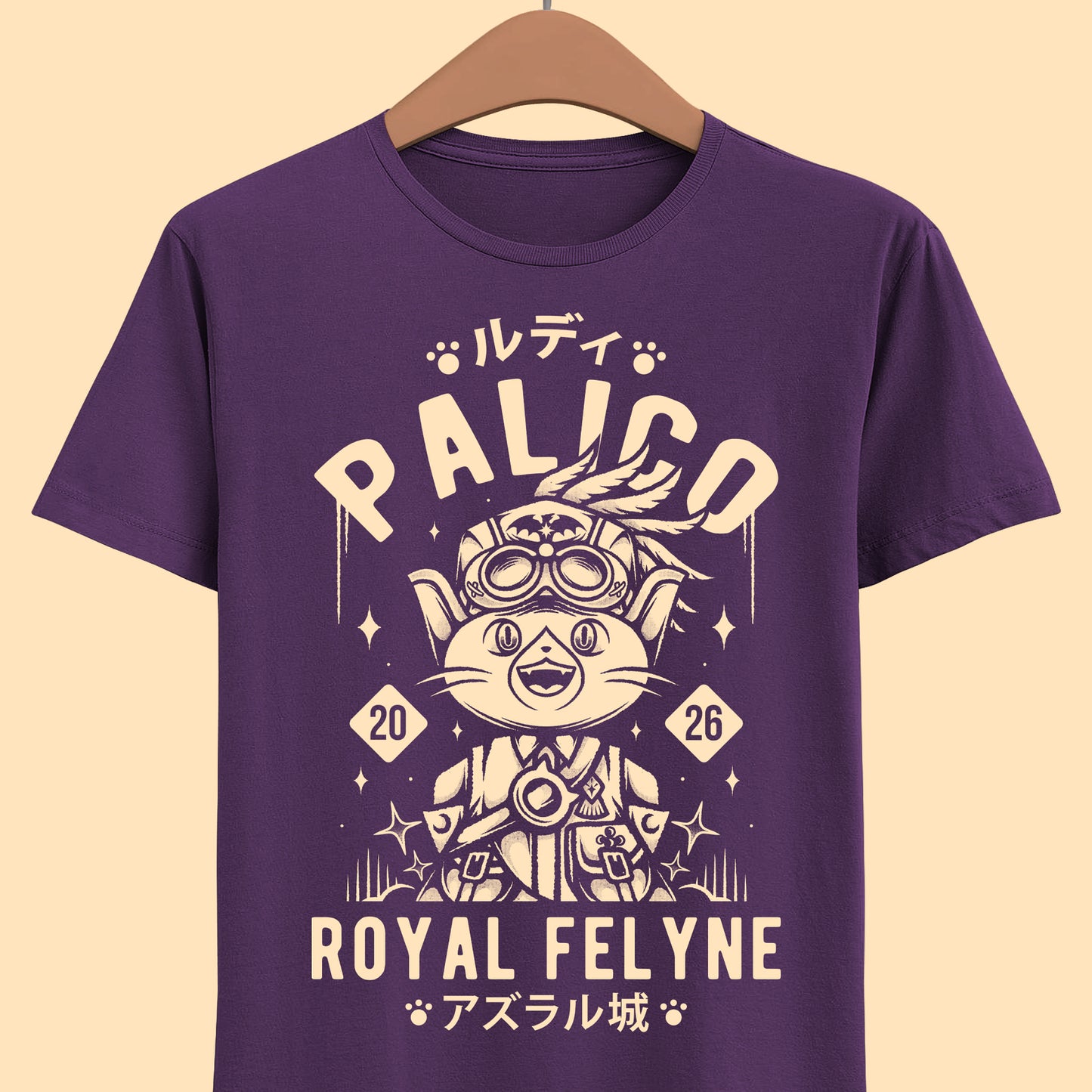 Rudy Royal Palico Monster Hunter Stories 3 t-shirt inspired by the MHST3 fantasy JRPG video game series.