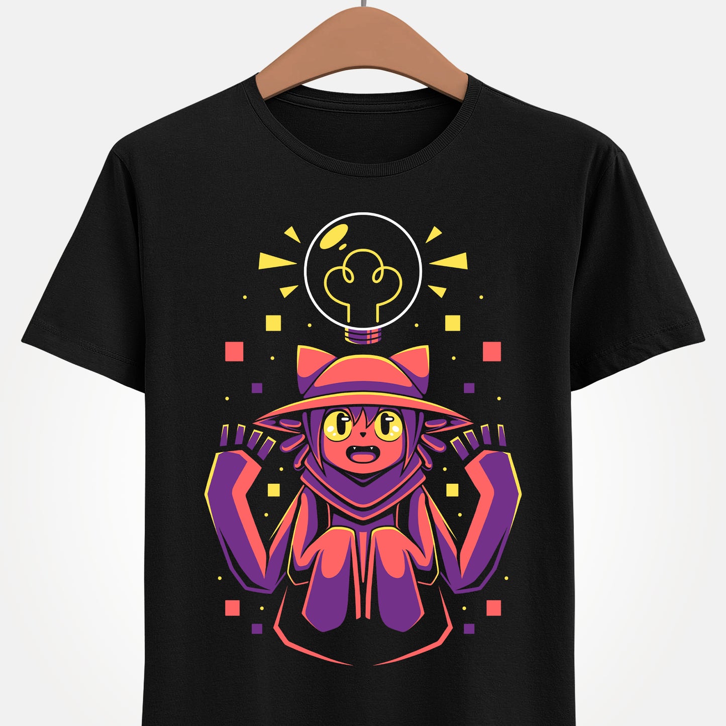Gamer T-shirt inspired by Niko from OneShot indie video game.

oneshot game t-shirt, niko oneshot t-shirt, oneshot video game, oneshot video game shirt, indie game merch, indie game t-shirt, cute cat t-shirt, cute kawaii gaming shirt, puzzle game, lightbulb, kawaii art t-shirt, kawaii gaming t-shirt, oneshot, niko
