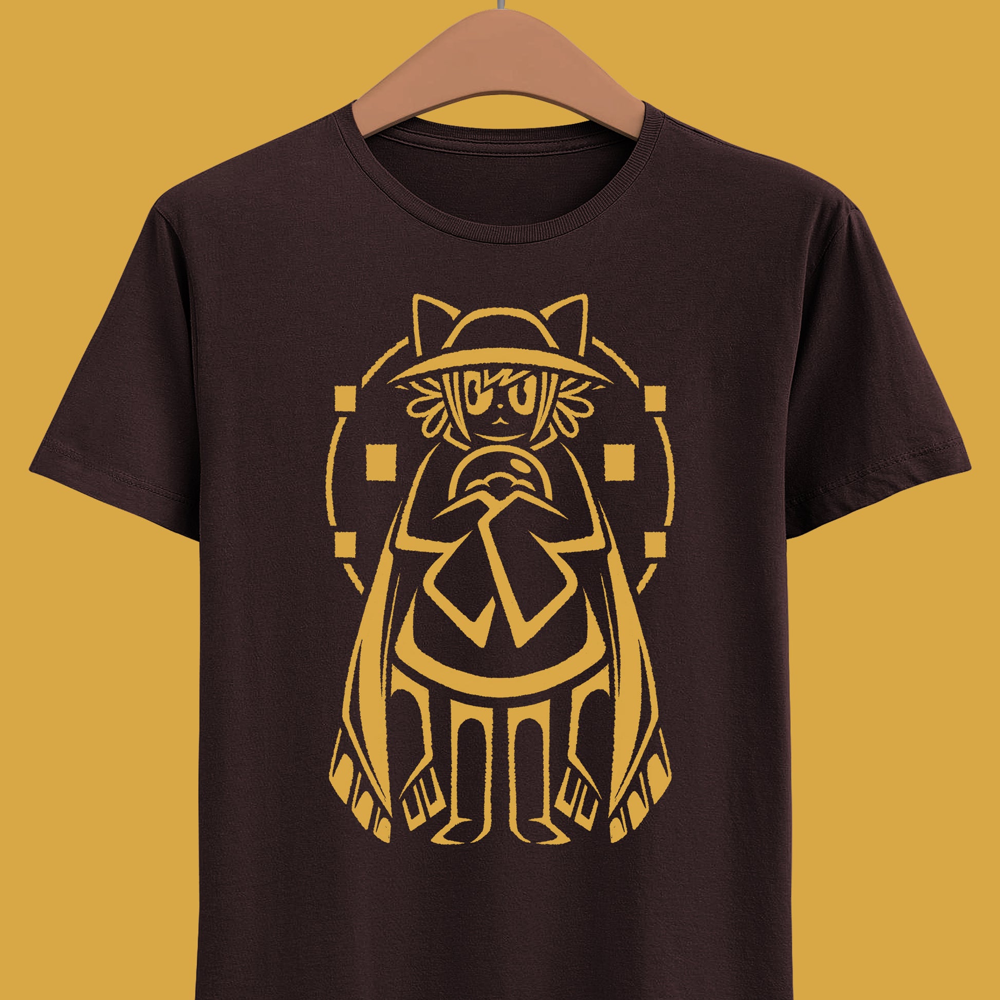 High-quality T-shirt featuring Niko, the beloved protagonist from the indie game OneShot. The design highlights Niko’s iconic hat, scarf, and glowing lightbulb, blending cute character art with atmospheric game aesthetics. Perfect for fans of story-driven adventures, pixel indie games, and cozy gamer clothing. Soft unisex tee ideal for daily wear, collectors, and anyone who loves unique OneShot character merch. oneshot indie game merch, oneshot niko shirt, oneshot indie game tee, oneshot video game niko tee