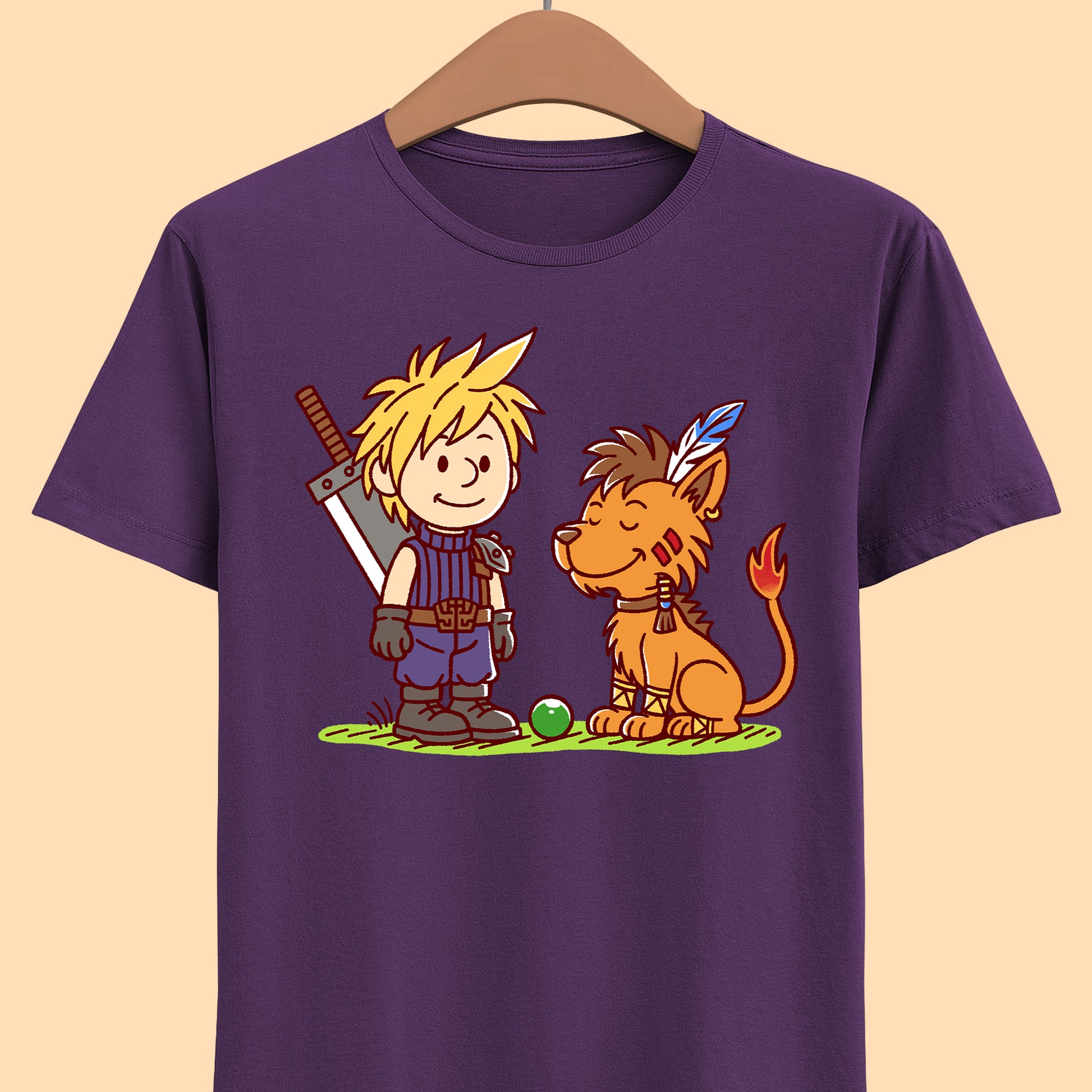 Gamer t-shirt design inspired by Cloud Strife & Red XIII (Nanaki) from Final Fantasy VII (FFVII - FF7) rpg video game.

final fantasy t-shirt, final fantasy vii cloud strife t-shirt, final fantasy 7 cloud red xiii t-shirt, ffvii cloud strife t-shirt, ffvii nanaki t-shirt, final fantasy vii red xiii t-shirt, final fantasy chocobo t-shirt , final fantasy vii tifa lockhart t-shirt, ffvii barret wallace t-shirt, final fantasy vii rebirth merch, final fantasy vii rebirth cloud t-shirt, ffvii merch
