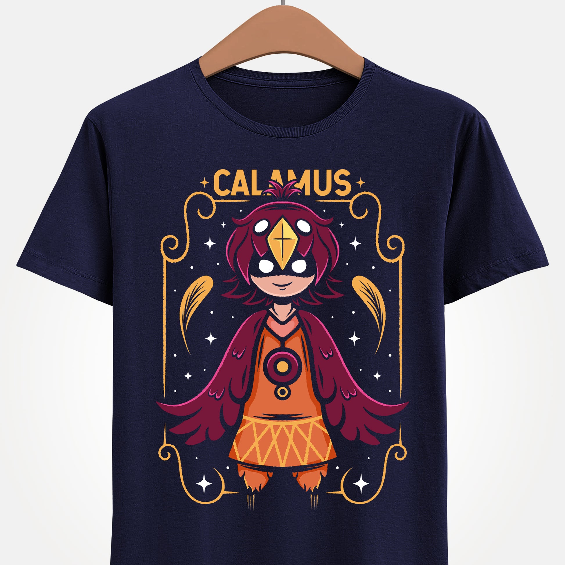 This Calamus OneShot T-Shirt features one of the most memorable characters from the cult indie game OneShot. As the brother of Alula, Calamus is beloved by fans for his quiet, caring personality and unique bird-like design.

Inspired by the atmospheric and emotional world of OneShot, this unisex gamer tee is perfect for fans of narrative-driven indie games, pixel-art aesthetics, and cult classics. Whether you’re a collector or simply want to show your love for OneShot. calamus oneshot game shirt