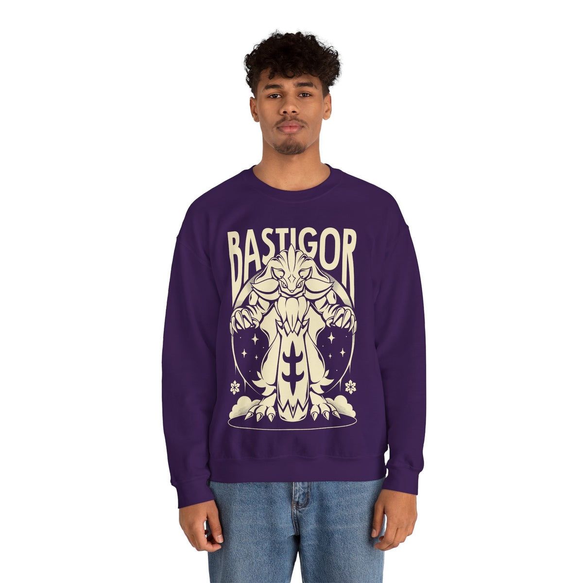 Palworld Bastigor King of Frostfang Ice Pal Unisex Crewneck Sweatshirt