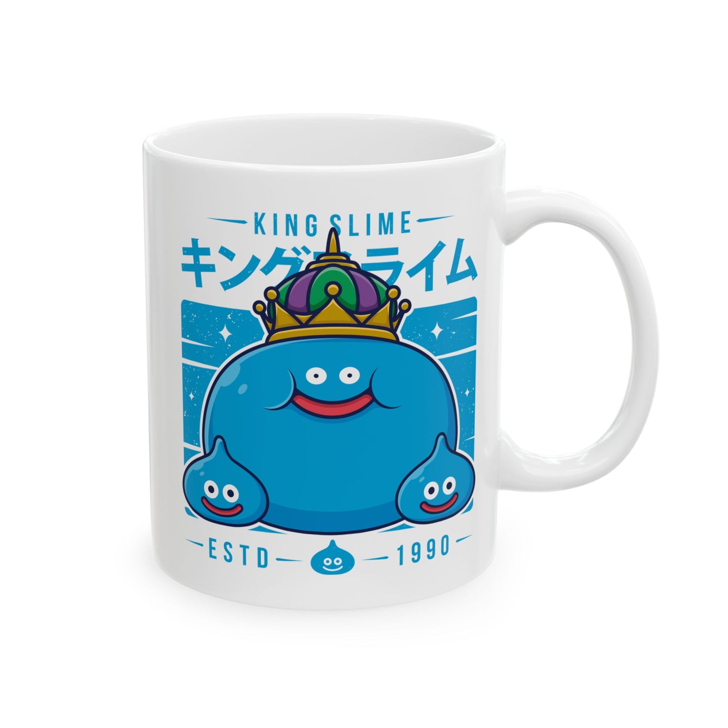 King Slime & Slimes Dragon Quest Video Games Ceramic Mug, 11oz, 15oz