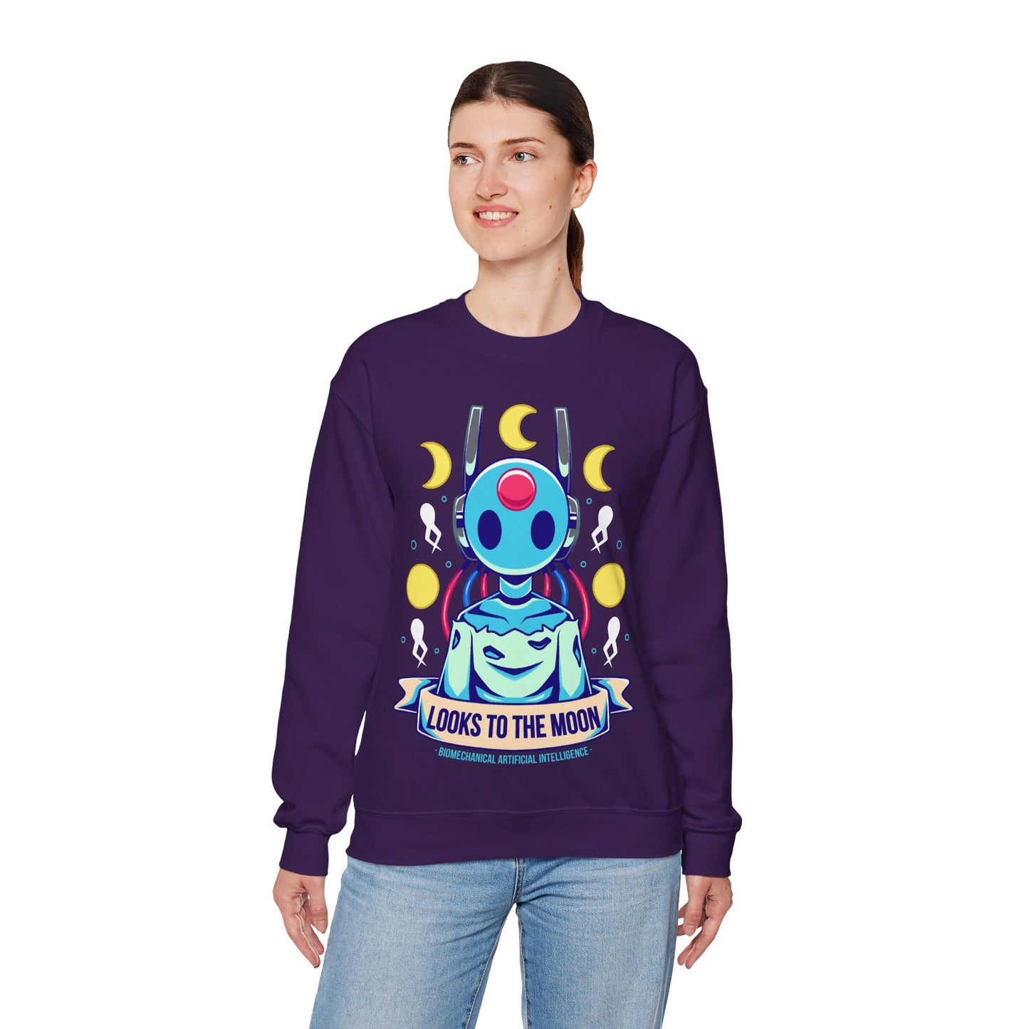 Looks to the Moon Rain World Indie Game Unisex Crewneck Sweatshirt