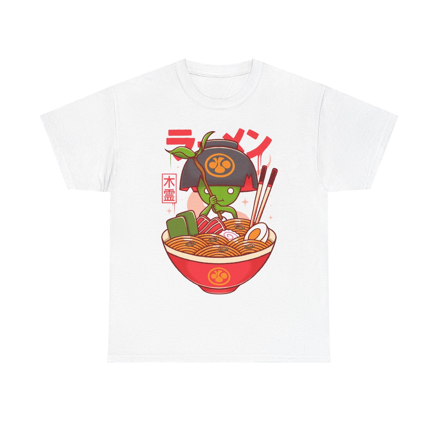 Nioh 3 t-shirt inspired by the action RPG and soulslike video game series, featuring Kodama, green tree spirit from the Nioh games inside a noodles ramen bowl in japanese art style. This unisex gamer shirt celebrates Nioh 3 with a design rooted in Japanese folklore, yokai mythology, and samurai fantasy. High-quality video game merch made for gamers, collectors, and fans of Nioh, Nioh 2, Nioh 3 and dark fantasy action RPGs. Perfect gaming t-shirt for soulslike fans and Japanese mythology lovers.