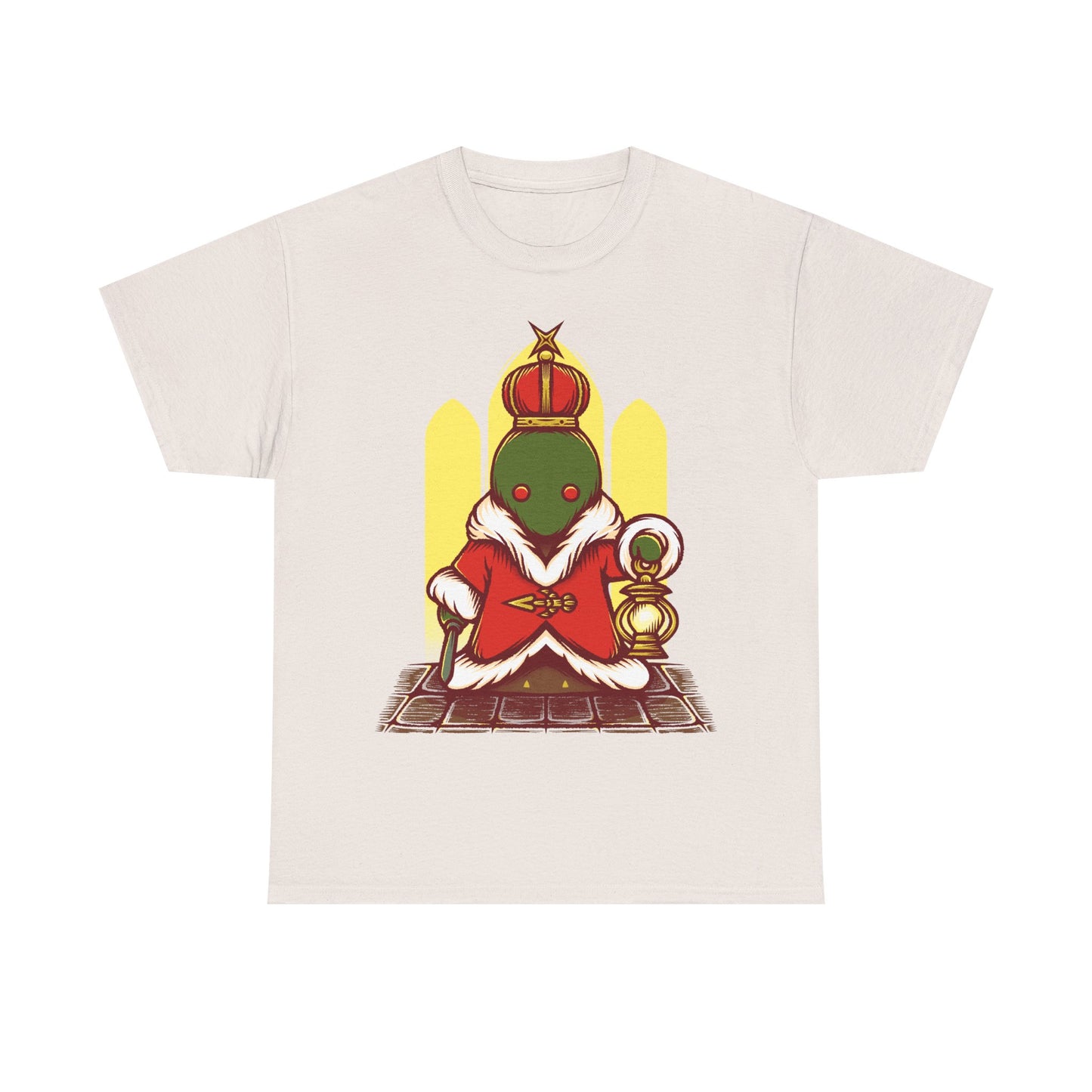 Tonberry King Final Fantasy XIV t-shirt featuring the Wanderer’s Palace dungeon final boss from FF14 MMORPG video game.