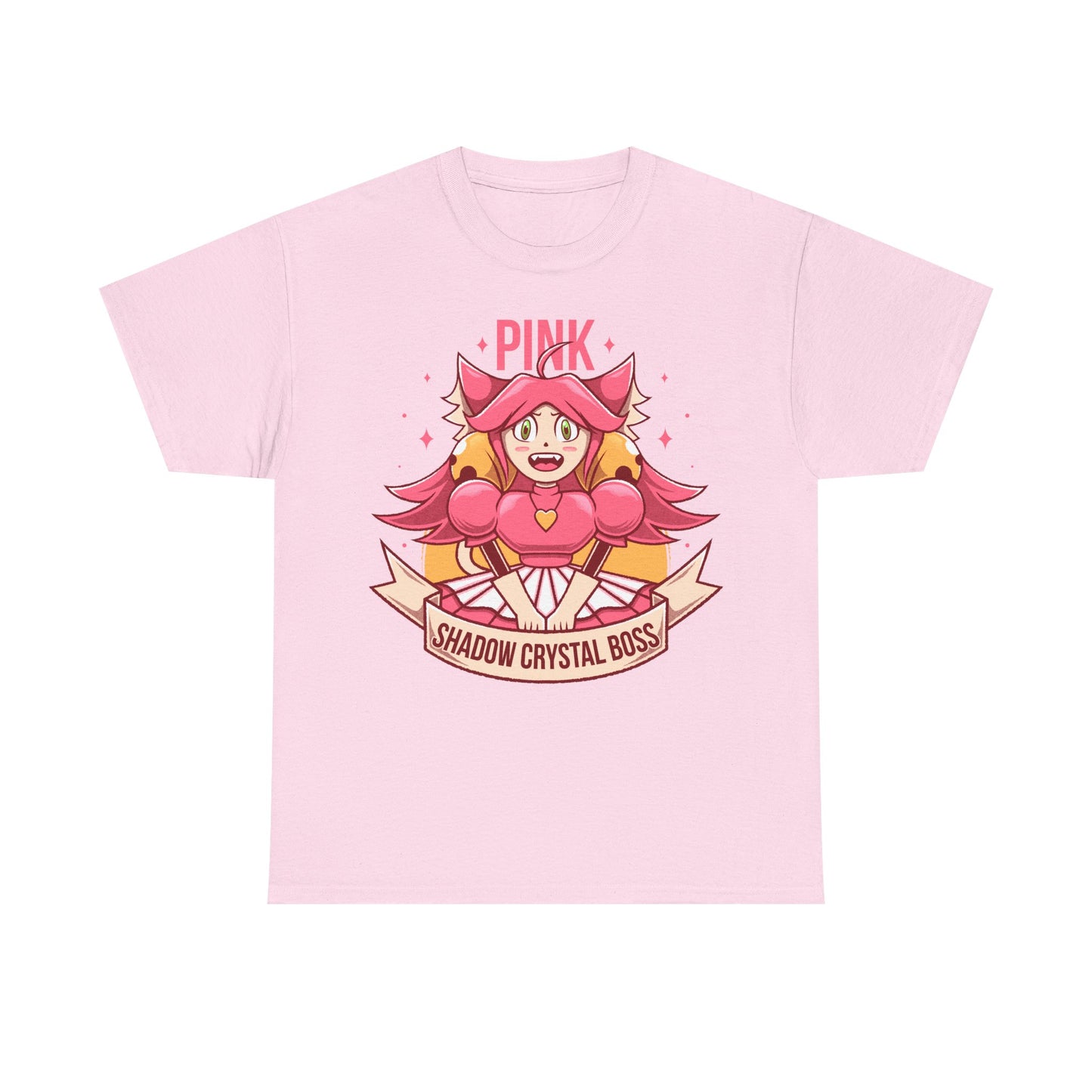 Mad Mew Mew t-shirt inspired by the Pink Shadow Crystal Secret Boss from Deltarune Chapter 5 and the iconic Undertale character.