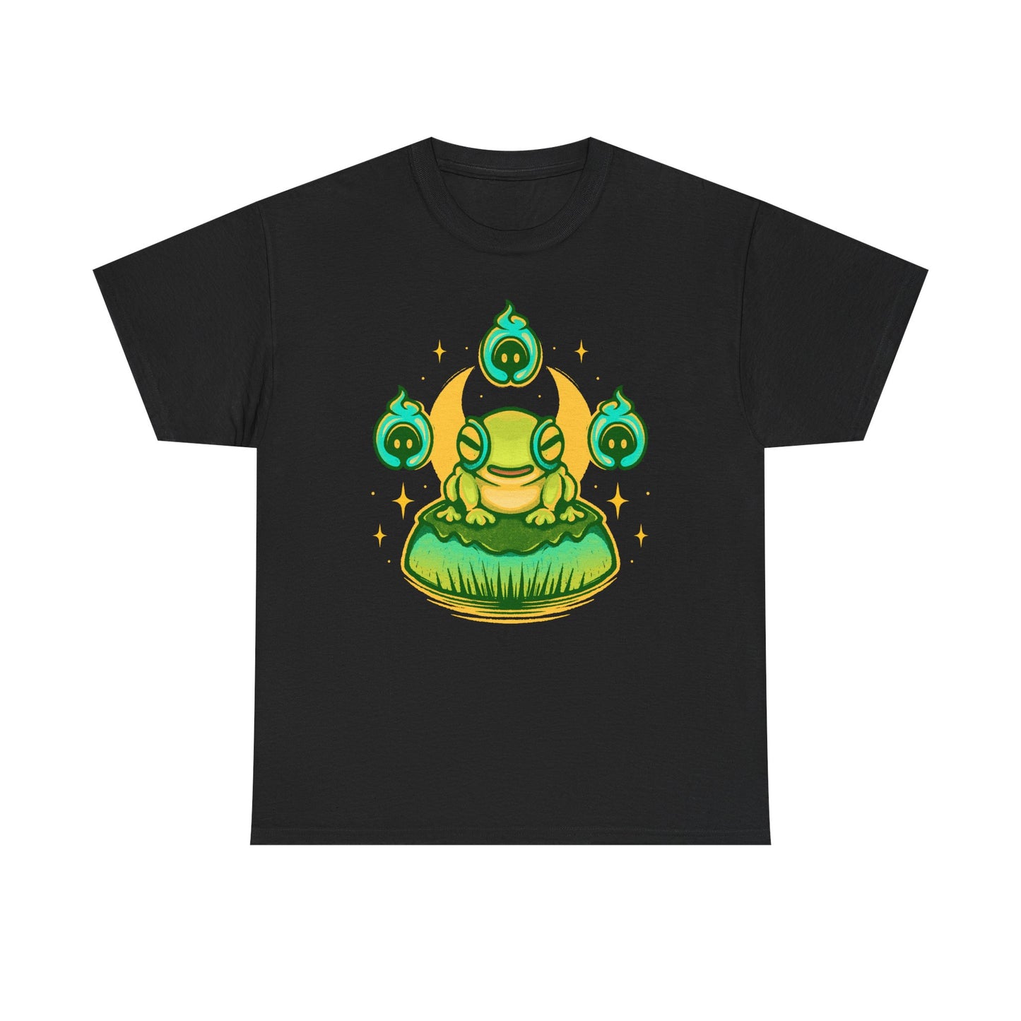 Hades II t-shirt featuring Frinos and the Shades from the indie roguelike game inspired by Greek mythology and dark fantasy design.