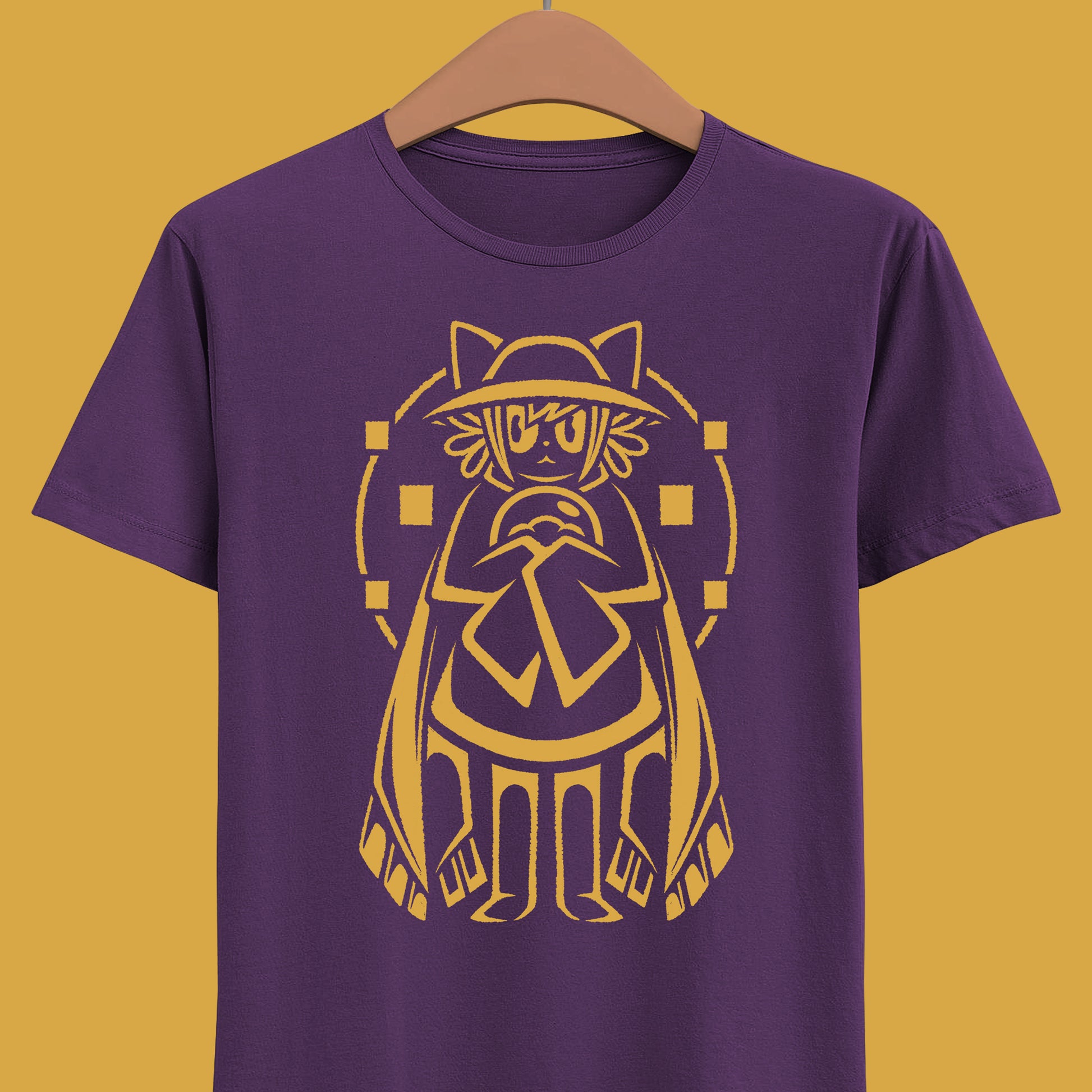 High-quality T-shirt featuring Niko, the beloved protagonist from the indie game OneShot. The design highlights Niko’s iconic hat, scarf, and glowing lightbulb, blending cute character art with atmospheric game aesthetics. Perfect for fans of story-driven adventures, pixel indie games, and cozy gamer clothing. Soft unisex tee ideal for daily wear, collectors, and anyone who loves unique OneShot character merch. oneshot indie game merch, oneshot niko shirt, oneshot indie game tee, oneshot video game niko tee