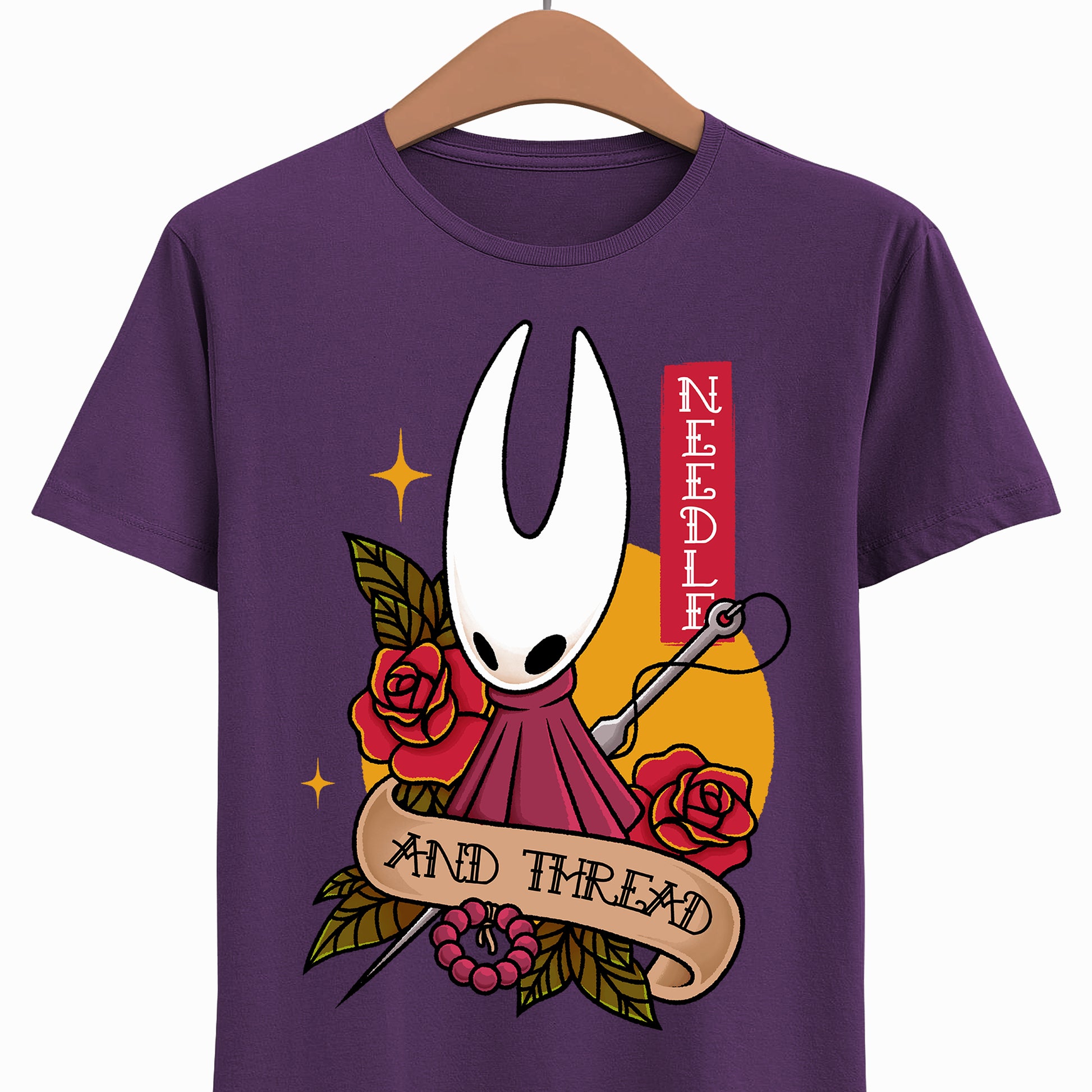 Gamer t-shirt inspired by Hornet from Hollow Knight Silksong metroidvania video game in tattoo art style.

hollow knight, hollow knight silksong, hollow knight silksong hornet t-shirt, hollow knight silksong merch, hollow knight silksong t-shirt, hollow knight silksong hornet tee, hollow knight hornet and lace t-shirt, hollow knight silksong indie game merch, hollow knight silksong hornet shirt, hollow knight tattoo art t-shirt, hollow knight silksong hornet tattoo t-shirt, hollow knight tattoo