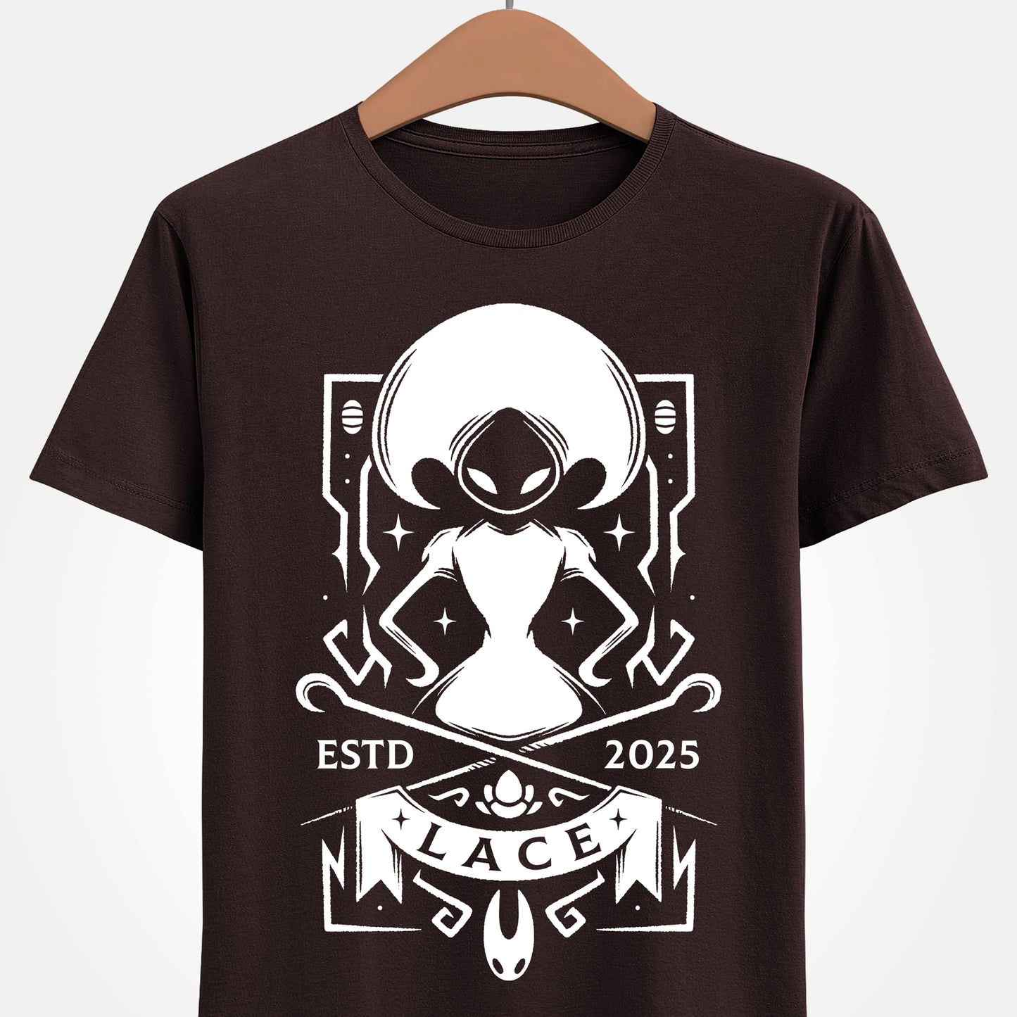 Gamer t-shirt inspired by Lace boss from Hollow Knight Silksong metroidvania indie game.

hollow knight, hollow knight silksong, hollow knight silksong hornet t-shirt, hollow knight silksong merch, hollow knight silksong t-shirt, hollow knight silksong hornet tee, hollow knight hornet and lace t-shirt, hollow knight silksong indie game merch, hollow knight silksong hornet shirt, hollow knight the knight t-shirt, hollow knight silksong lace t-shirt, hollow knight silksong lace tee, lace silksong