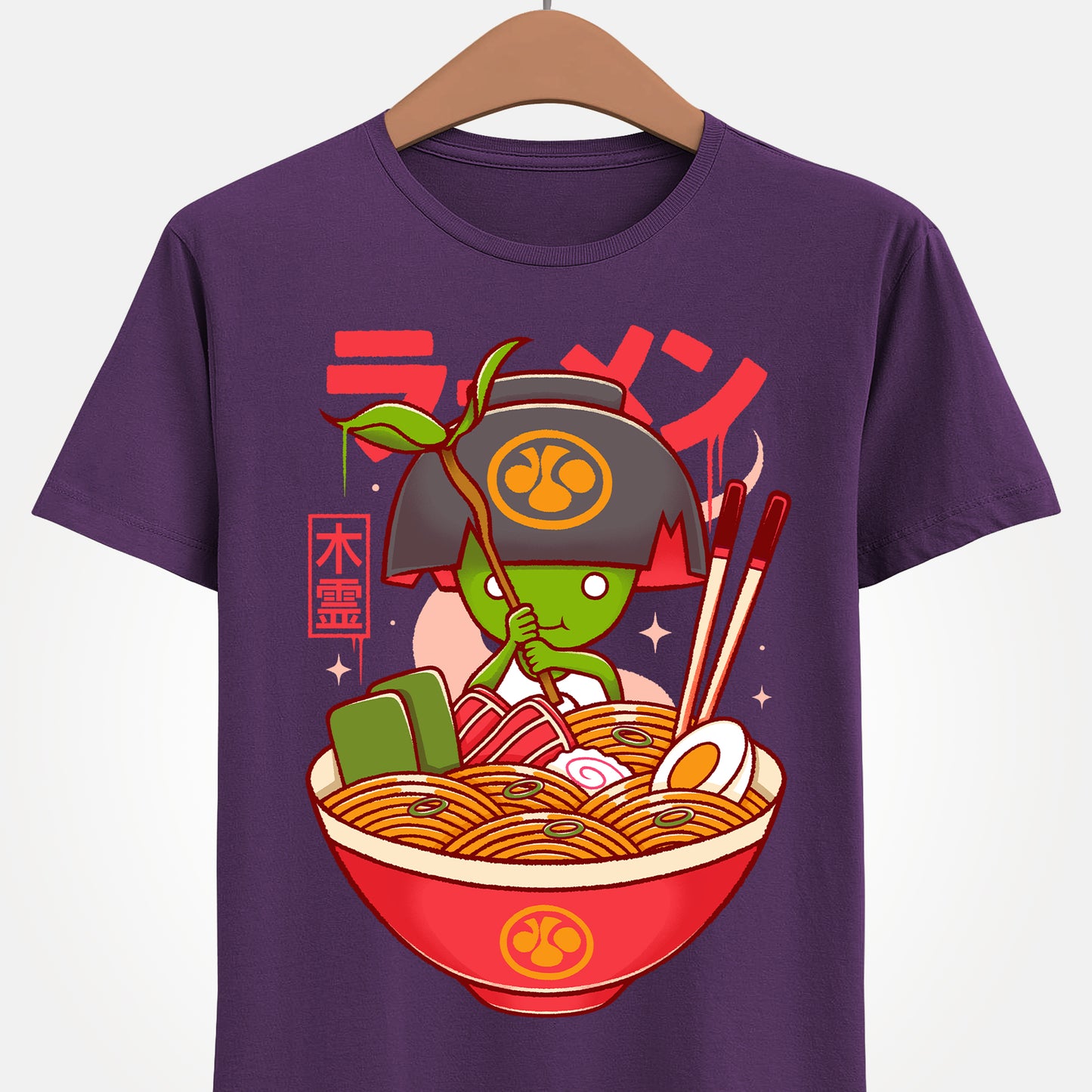Nioh 3 t-shirt inspired by the action RPG and soulslike video game series, featuring Kodama, green tree spirit from the Nioh games inside a noodles ramen bowl in japanese art style. This unisex gamer shirt celebrates Nioh 3 with a design rooted in Japanese folklore, yokai mythology, and samurai fantasy. High-quality video game merch made for gamers, collectors, and fans of Nioh, Nioh 2, Nioh 3 and dark fantasy action RPGs. Perfect gaming t-shirt for soulslike fans and Japanese mythology lovers.