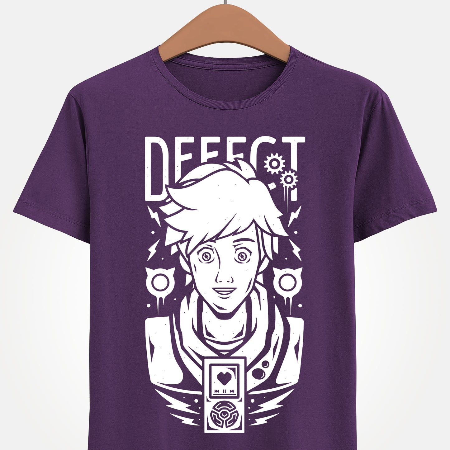 High-quality T-shirt featuring Chai from Hi-Fi Rush in a dynamic anime-inspired pose. The colorful design highlights the game’s vibrant rhythm-action style, making it perfect for fans of stylish character art and modern gaming aesthetics. Soft, unisex cotton tee ideal for gamers, collectors, and anyone who loves unique video game merchandise. A standout piece for Hi-Fi Rush fans and rhythm-game enthusiasts. hi-fi rush video game t-shirt, hi-fi rush chai t-shirt, hi-fi rush gaming tee