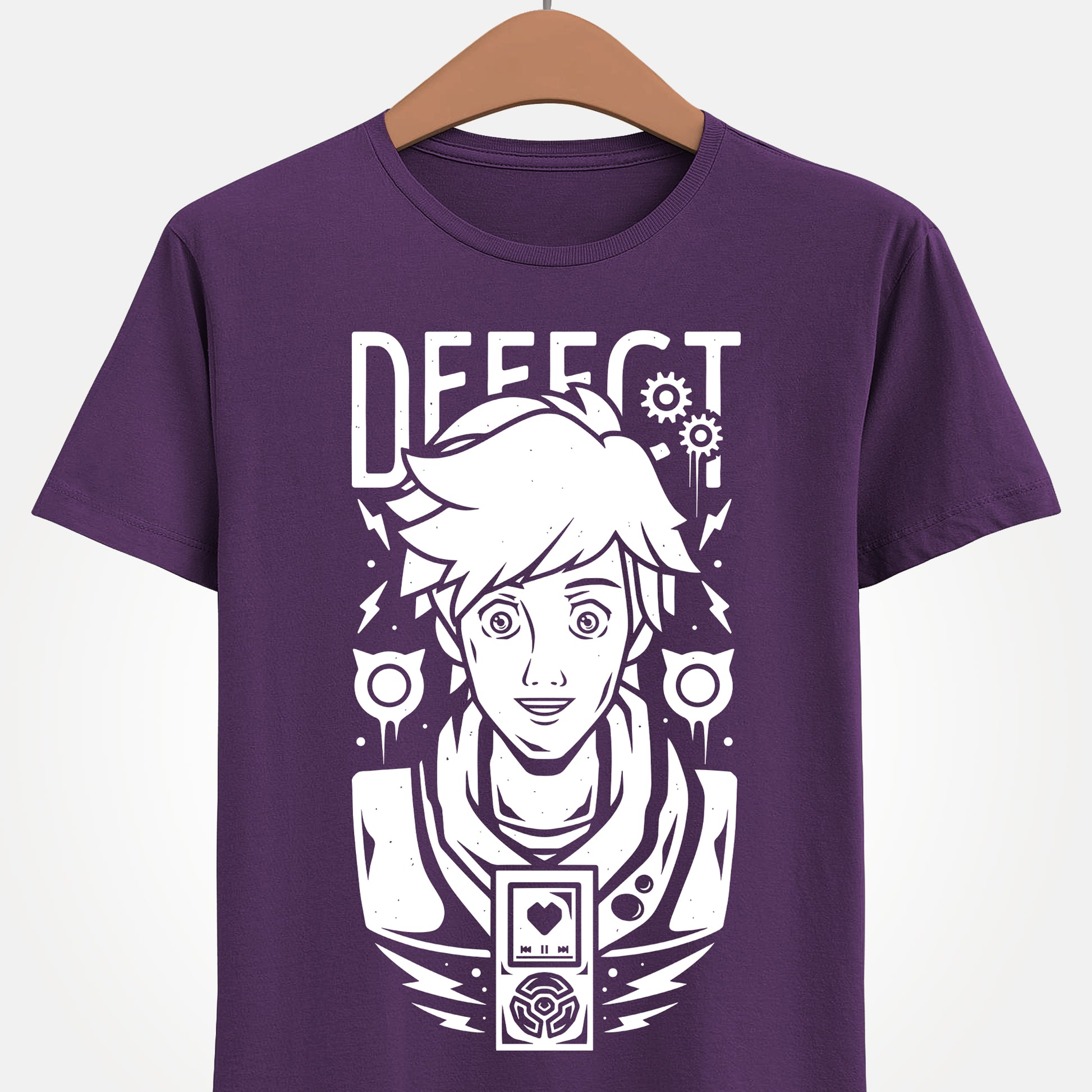 High-quality T-shirt featuring Chai from Hi-Fi Rush in a dynamic anime-inspired pose. The colorful design highlights the game’s vibrant rhythm-action style, making it perfect for fans of stylish character art and modern gaming aesthetics. Soft, unisex cotton tee ideal for gamers, collectors, and anyone who loves unique video game merchandise. A standout piece for Hi-Fi Rush fans and rhythm-game enthusiasts. hi-fi rush video game t-shirt, hi-fi rush chai t-shirt, hi-fi rush gaming tee